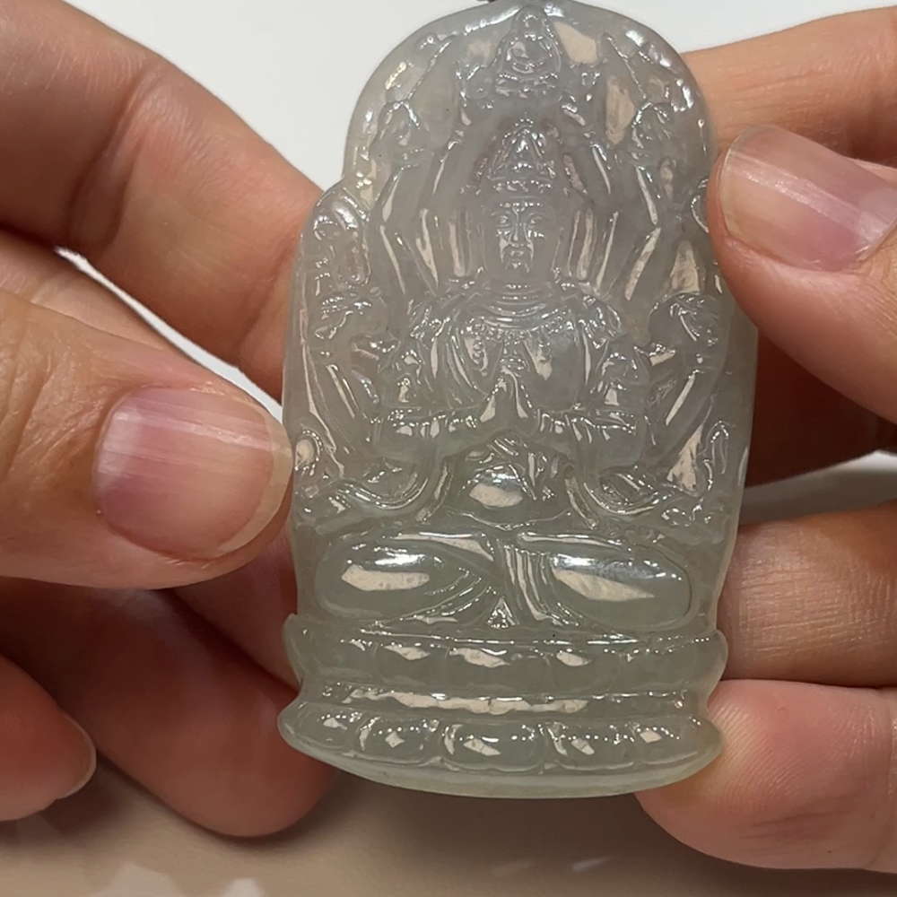 翡翠直播商品#191-翡翠千手觀音吊墜