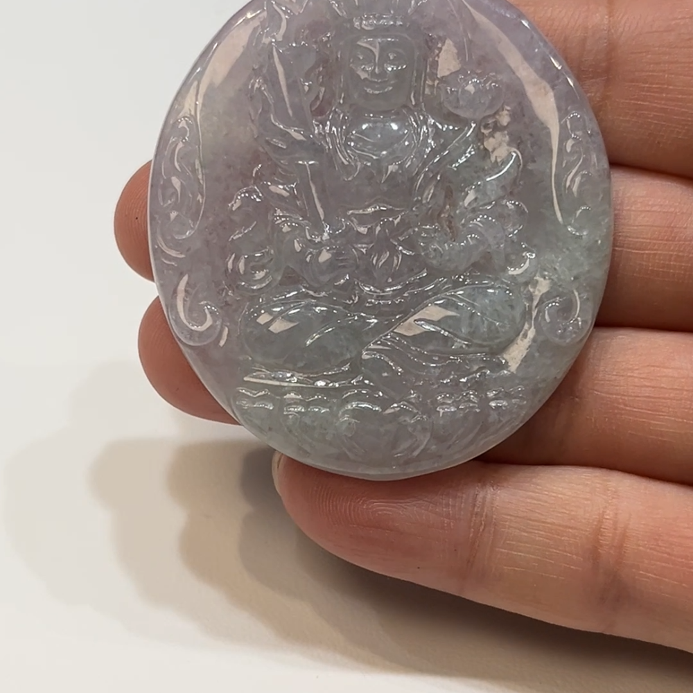 翡翠直播商品#195-翡翠虛空藏菩薩吊墜