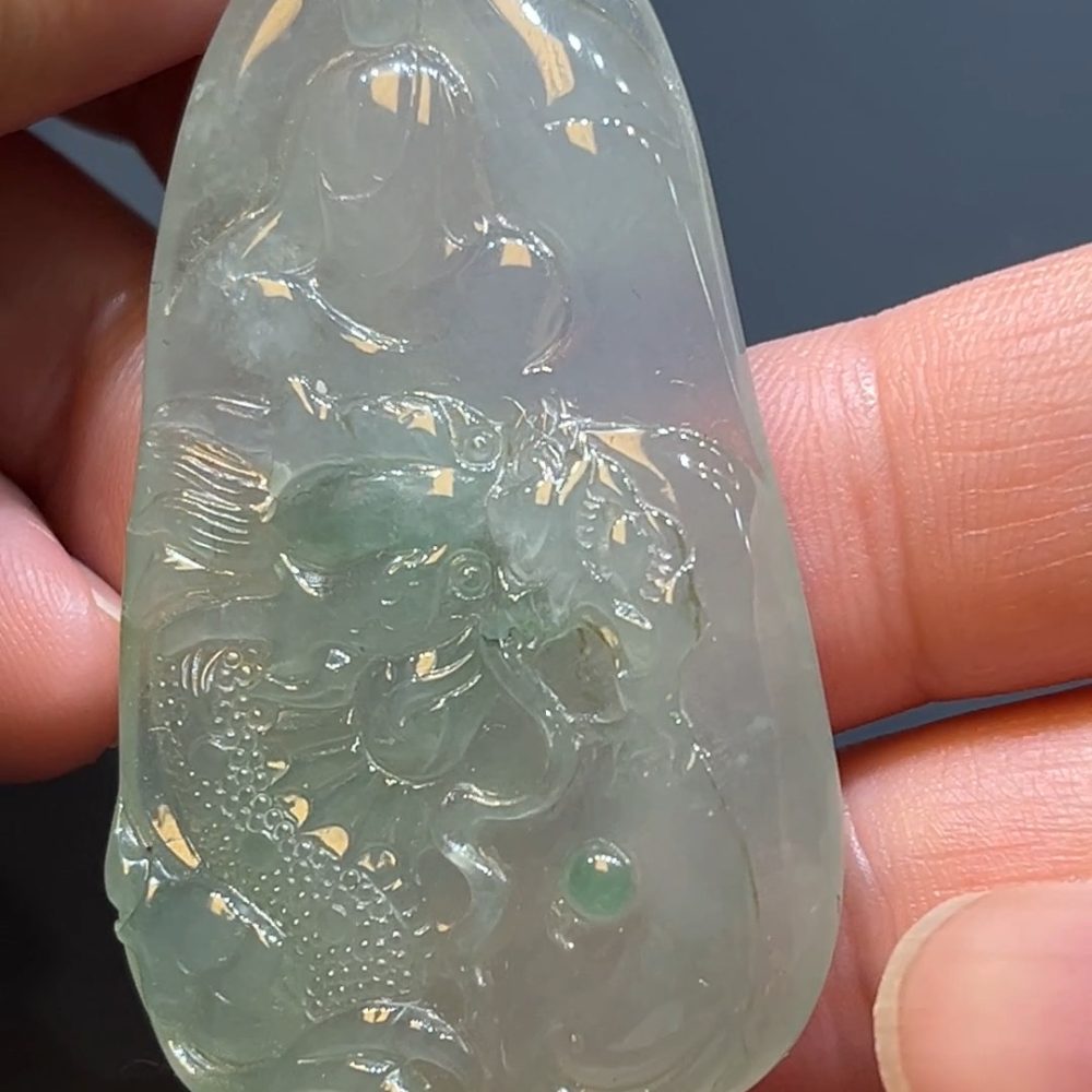 翡翠直播商品#216-無相佛翡翠吊墜