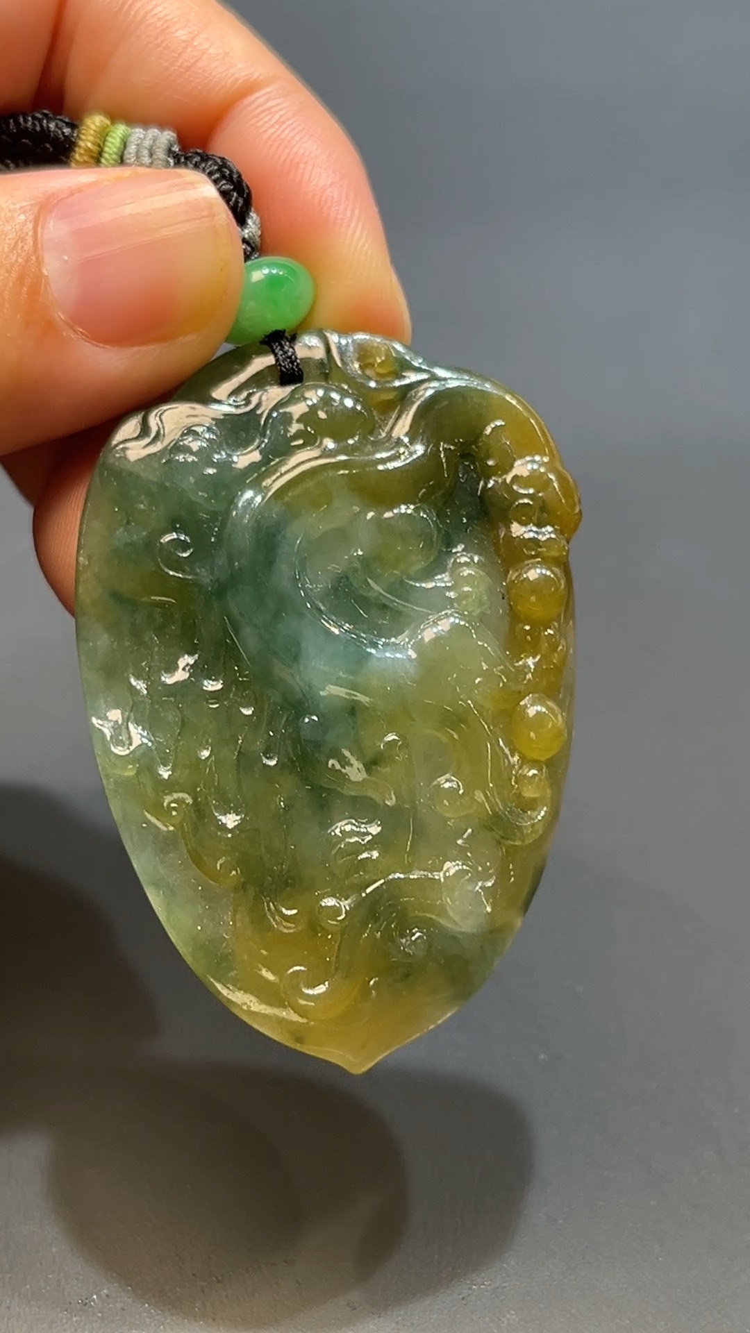 翡翠玉器天然A級翡翠雙彩仿古吊墜 翡翠直播#245 1 翡翠玉器天然A級翡翠雙彩仿古吊墜 翡翠直播#245