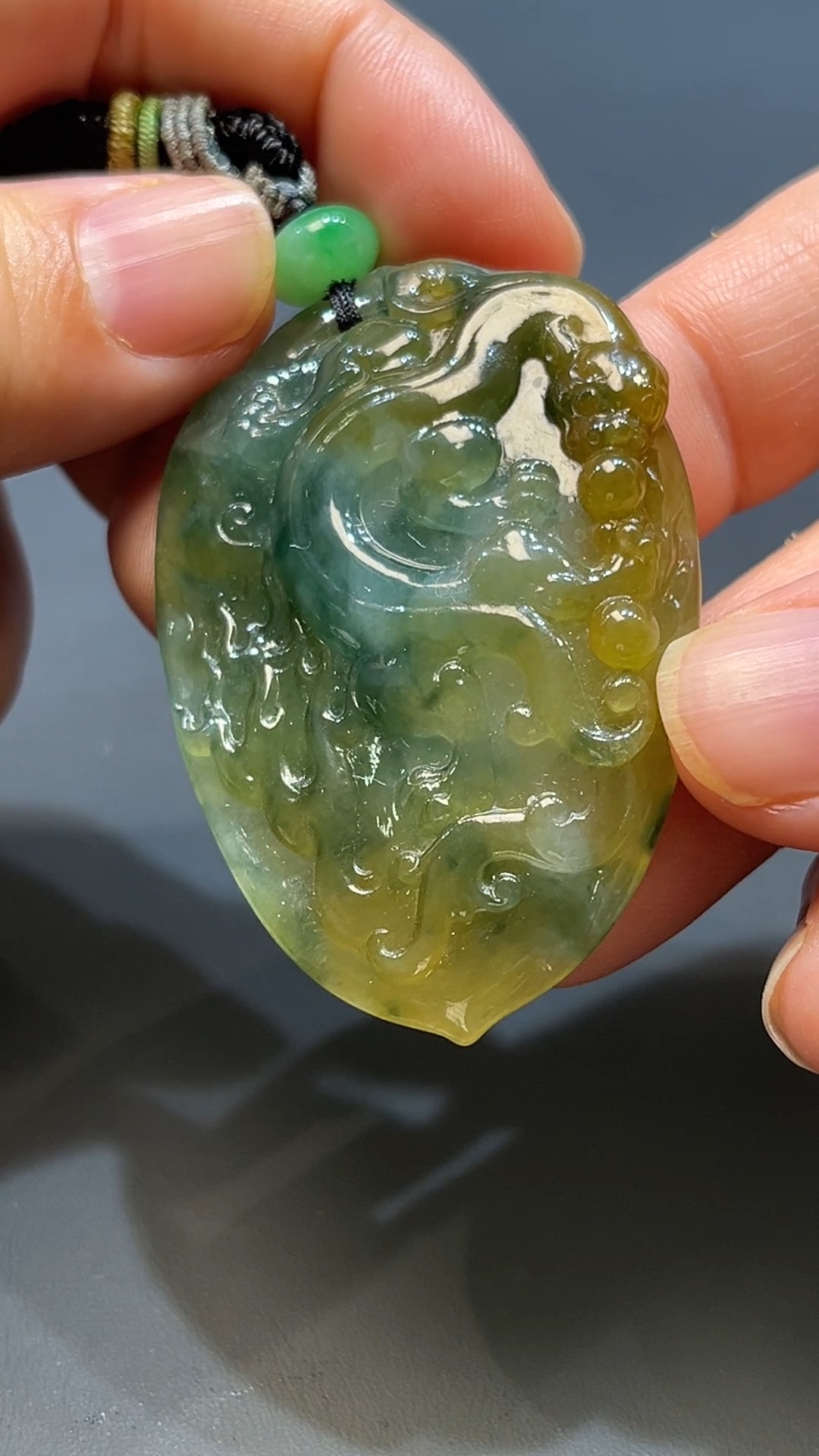翡翠玉器天然A級翡翠雙彩仿古吊墜 翡翠直播#245 3 翡翠玉器天然A級翡翠雙彩仿古吊墜 翡翠直播#245 - Image 3