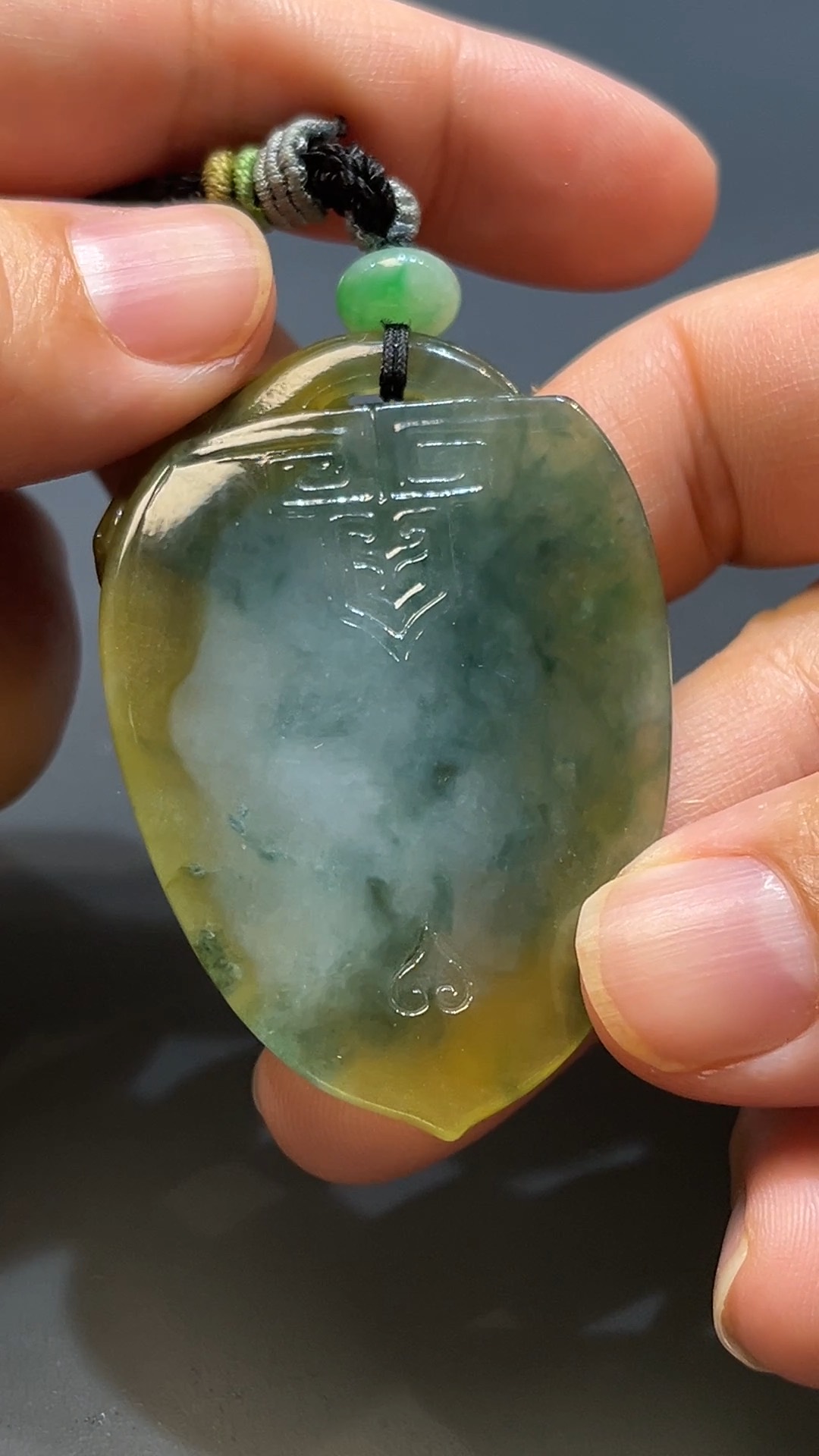 翡翠玉器天然A級翡翠雙彩仿古吊墜 翡翠直播#245 4 翡翠玉器天然A級翡翠雙彩仿古吊墜 翡翠直播#245 - Image 4