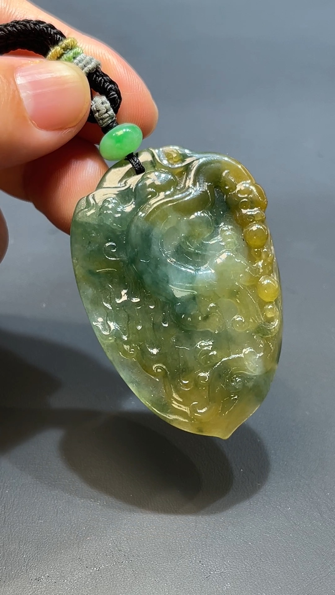 翡翠玉器天然A級翡翠雙彩仿古吊墜 翡翠直播#245 5 翡翠玉器天然A級翡翠雙彩仿古吊墜 翡翠直播#245 - Image 5