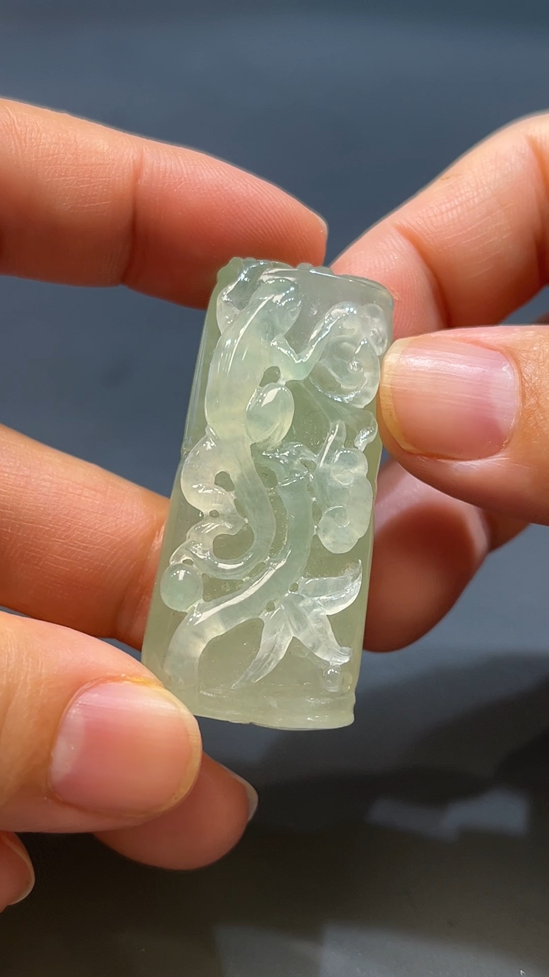 翡翠玉器天然A級翡翠喜意蜥蜴吊墜 翡翠直播#248 2 翡翠玉器天然A級翡翠喜意蜥蜴吊墜 翡翠直播#248 - Image 2