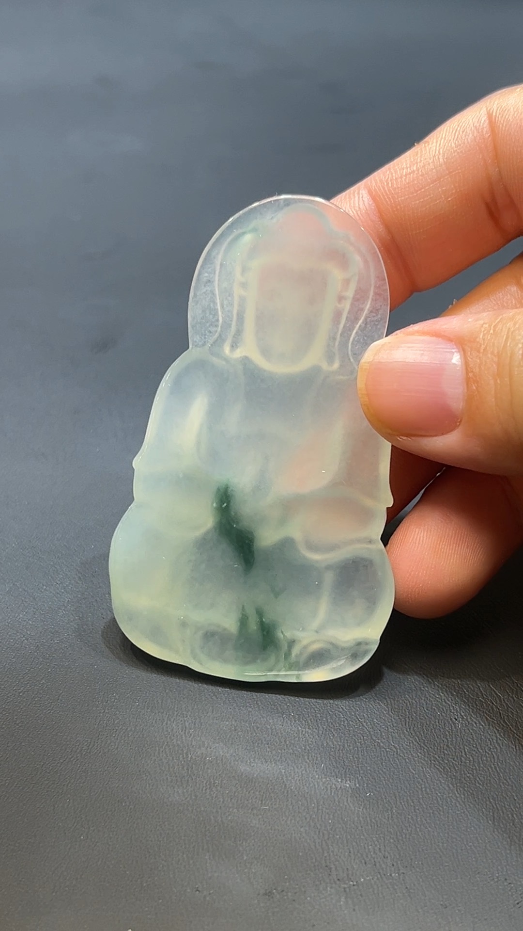 翡翠玉器天然A級翡翠觀音吊墜 翡翠直播#249 4 翡翠玉器天然A級翡翠觀音吊墜 翡翠直播#249 - Image 4