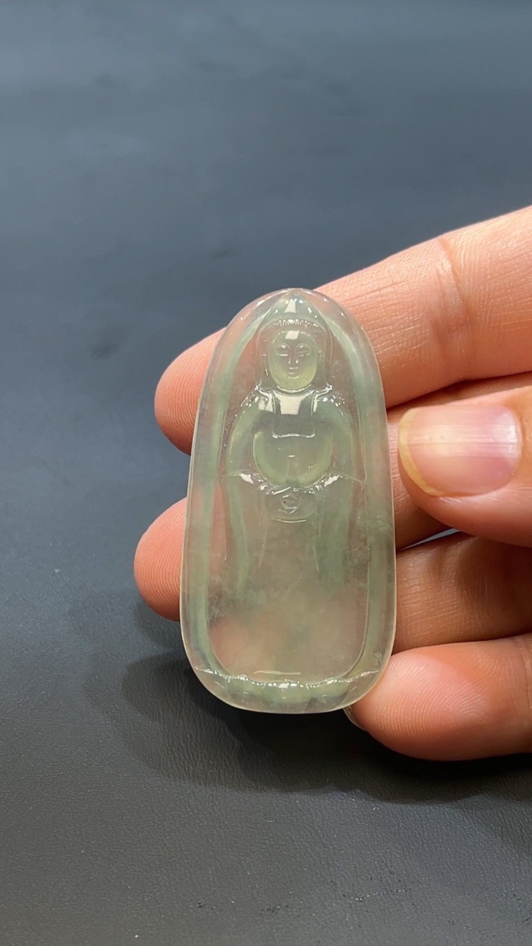 翡翠玉器天然A級翡翠站觀音吊墜 翡翠直播#250 3 翡翠玉器天然A級翡翠站觀音吊墜 翡翠直播#250 - Image 3