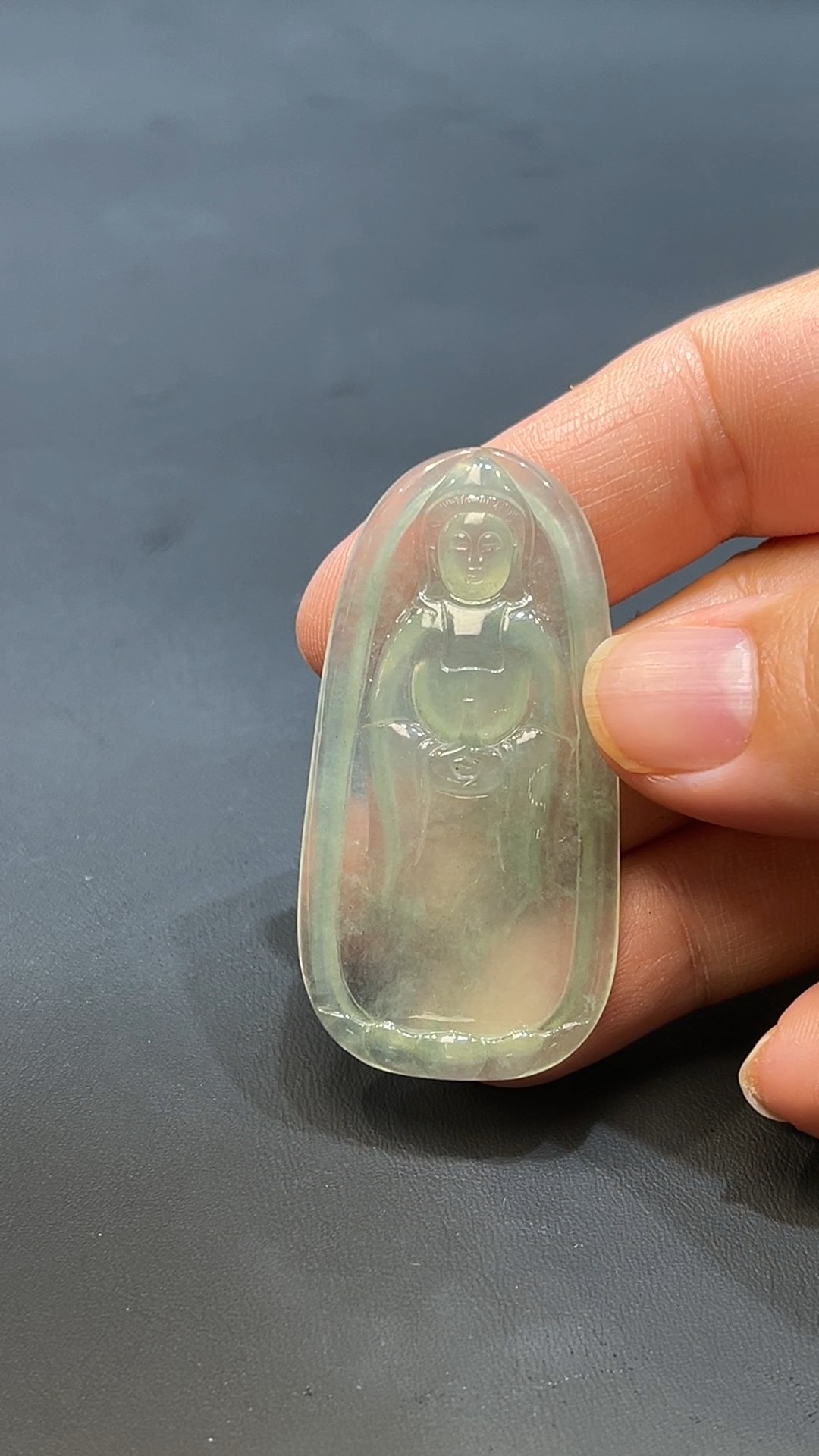 翡翠玉器天然A級翡翠站觀音吊墜 翡翠直播#250 6 翡翠玉器天然A級翡翠站觀音吊墜 翡翠直播#250 - Image 6