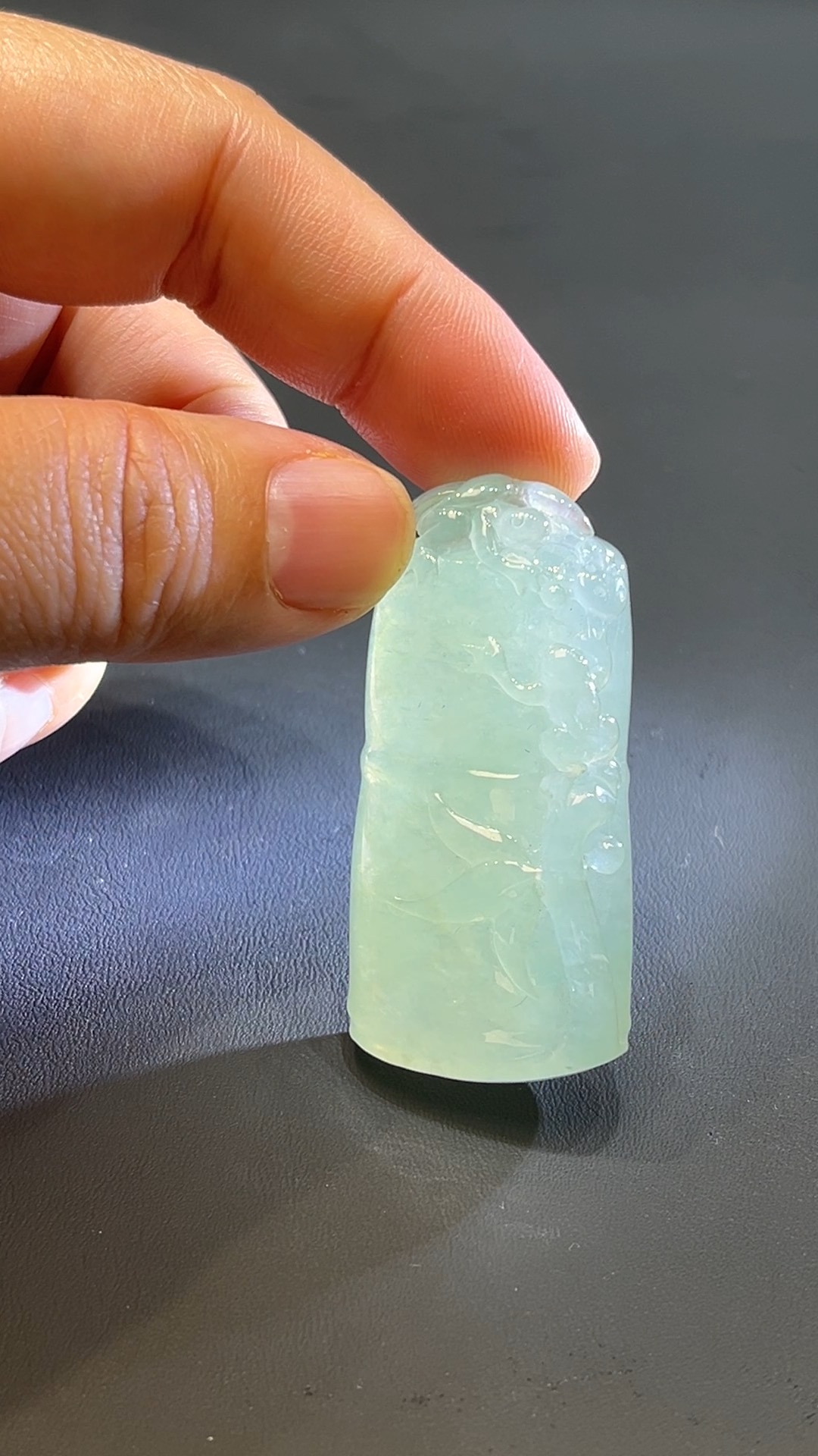 翡翠玉器天然A級翡翠竹節吊墜 翡翠直播#251 2 翡翠玉器天然A級翡翠竹節吊墜 翡翠直播#251 - Image 2