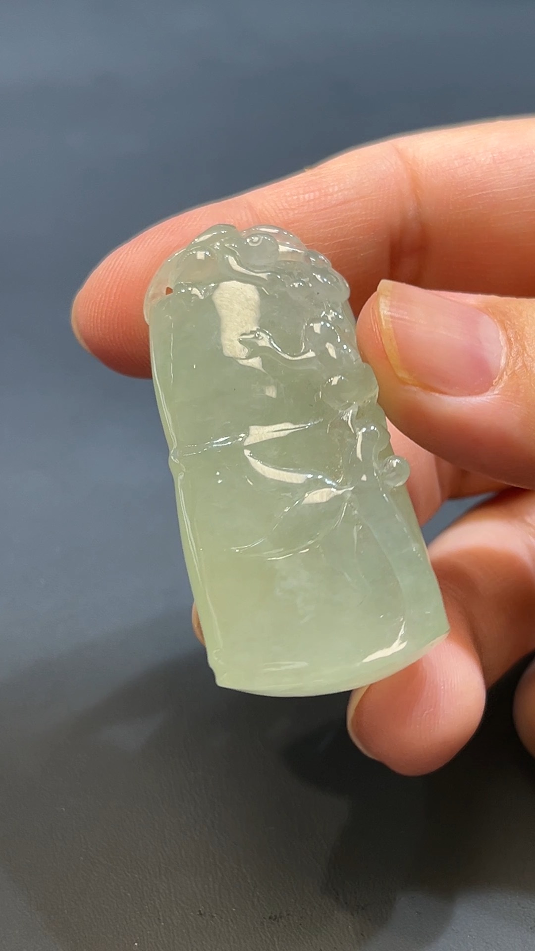 翡翠玉器天然A級翡翠竹節吊墜 翡翠直播#251 4 翡翠玉器天然A級翡翠竹節吊墜 翡翠直播#251 - Image 4