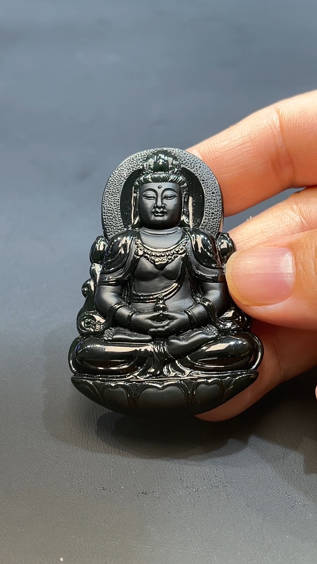 翡翠玉器天然A級翡翠透陽綠墨翠觀音吊墜 翡翠直播#254 1 翡翠玉器天然A級翡翠透陽綠墨翠觀音吊墜 翡翠直播#254