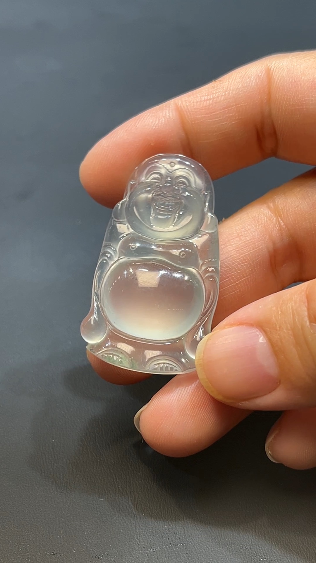 翡翠玉器天然A級翡翠彌勒佛站佛公吊墜 翡翠直播#255 2 翡翠玉器天然A級翡翠彌勒佛站佛公吊墜 翡翠直播#255 - Image 2