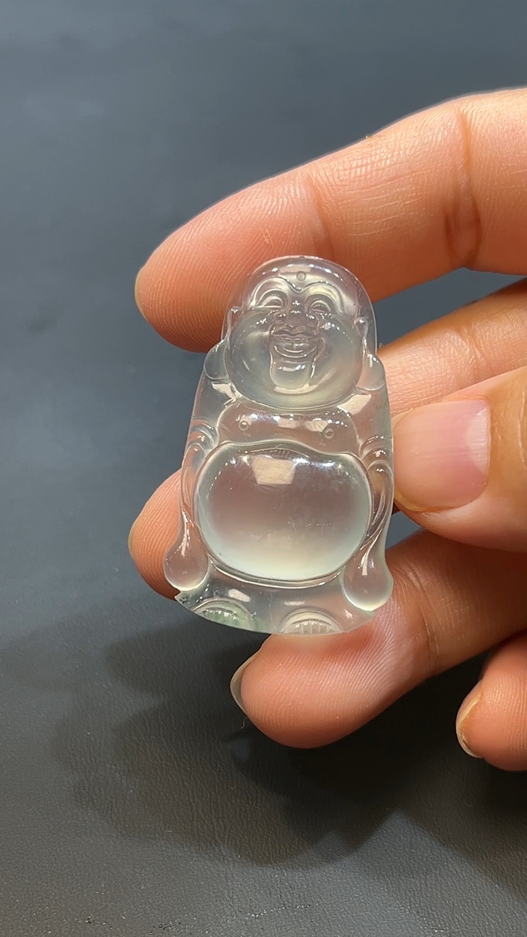 翡翠玉器天然A級翡翠彌勒佛站佛公吊墜 翡翠直播#255 3 翡翠玉器天然A級翡翠彌勒佛站佛公吊墜 翡翠直播#255 - Image 3