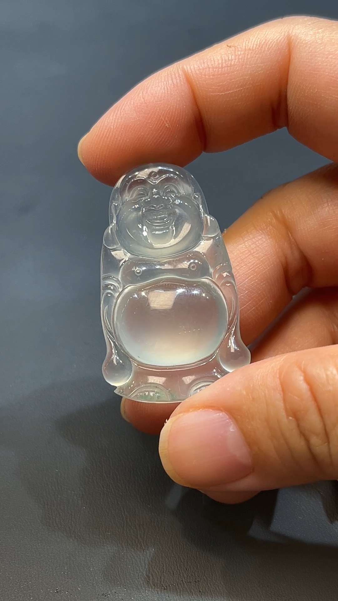 翡翠玉器天然A級翡翠彌勒佛站佛公吊墜 翡翠直播#255 4 翡翠玉器天然A級翡翠彌勒佛站佛公吊墜 翡翠直播#255 - Image 4