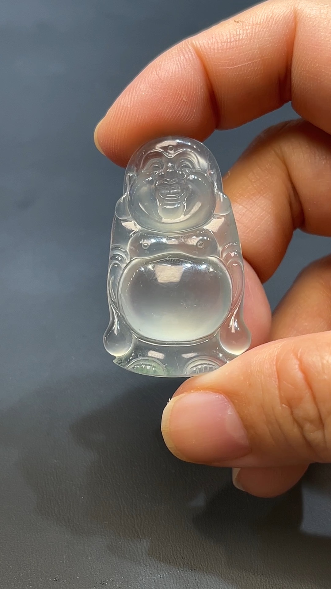 翡翠玉器天然A級翡翠彌勒佛站佛公吊墜 翡翠直播#255 5 翡翠玉器天然A級翡翠彌勒佛站佛公吊墜 翡翠直播#255 - Image 5