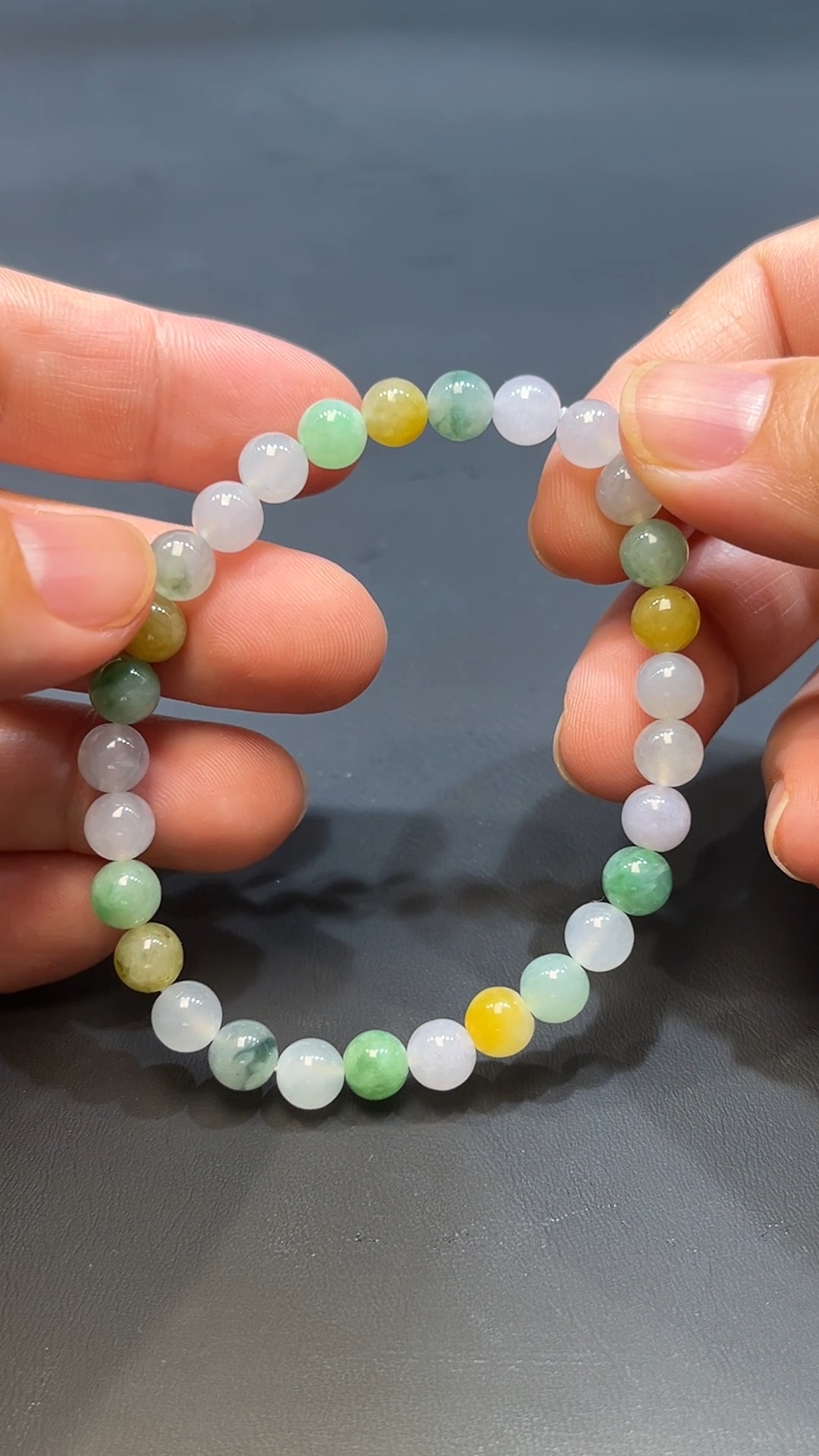 翡翠玉器天然A級翡翠多寶手串 翡翠直播#260 2 翡翠玉器天然A級翡翠多寶手串 翡翠直播#260 - Image 2