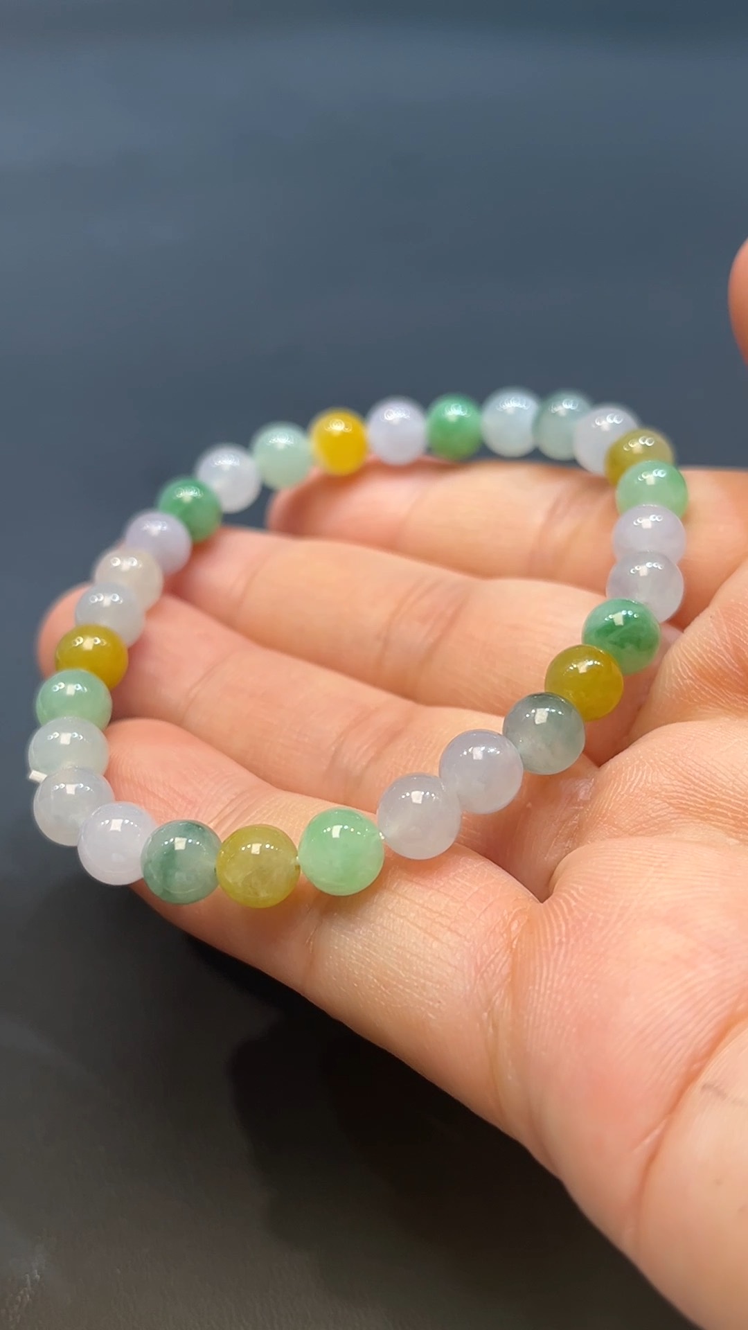 翡翠玉器天然A級翡翠多寶手串 翡翠直播#260 4 翡翠玉器天然A級翡翠多寶手串 翡翠直播#260 - Image 4