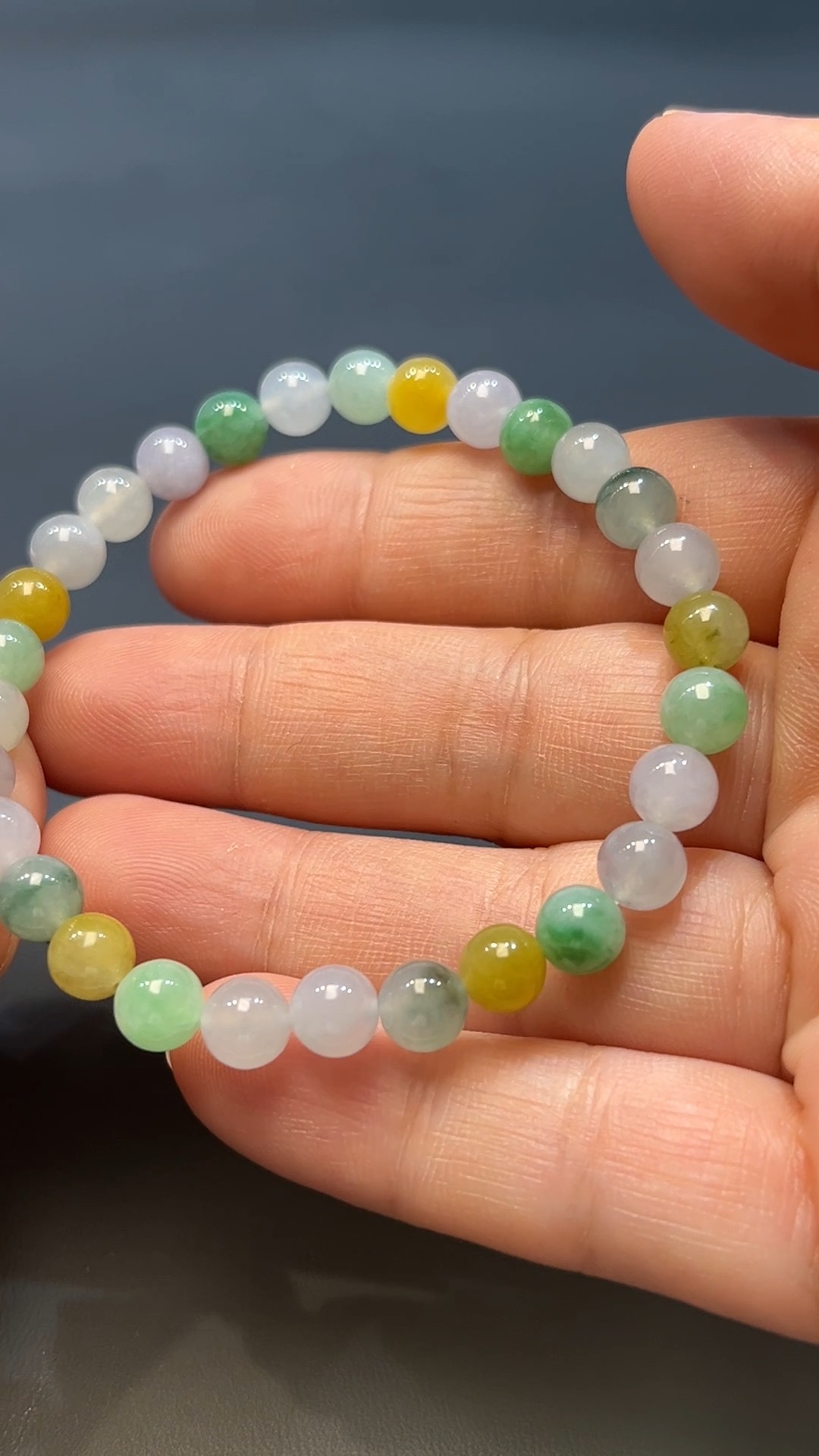 翡翠玉器天然A級翡翠多寶手串 翡翠直播#260 5 翡翠玉器天然A級翡翠多寶手串 翡翠直播#260 - Image 5