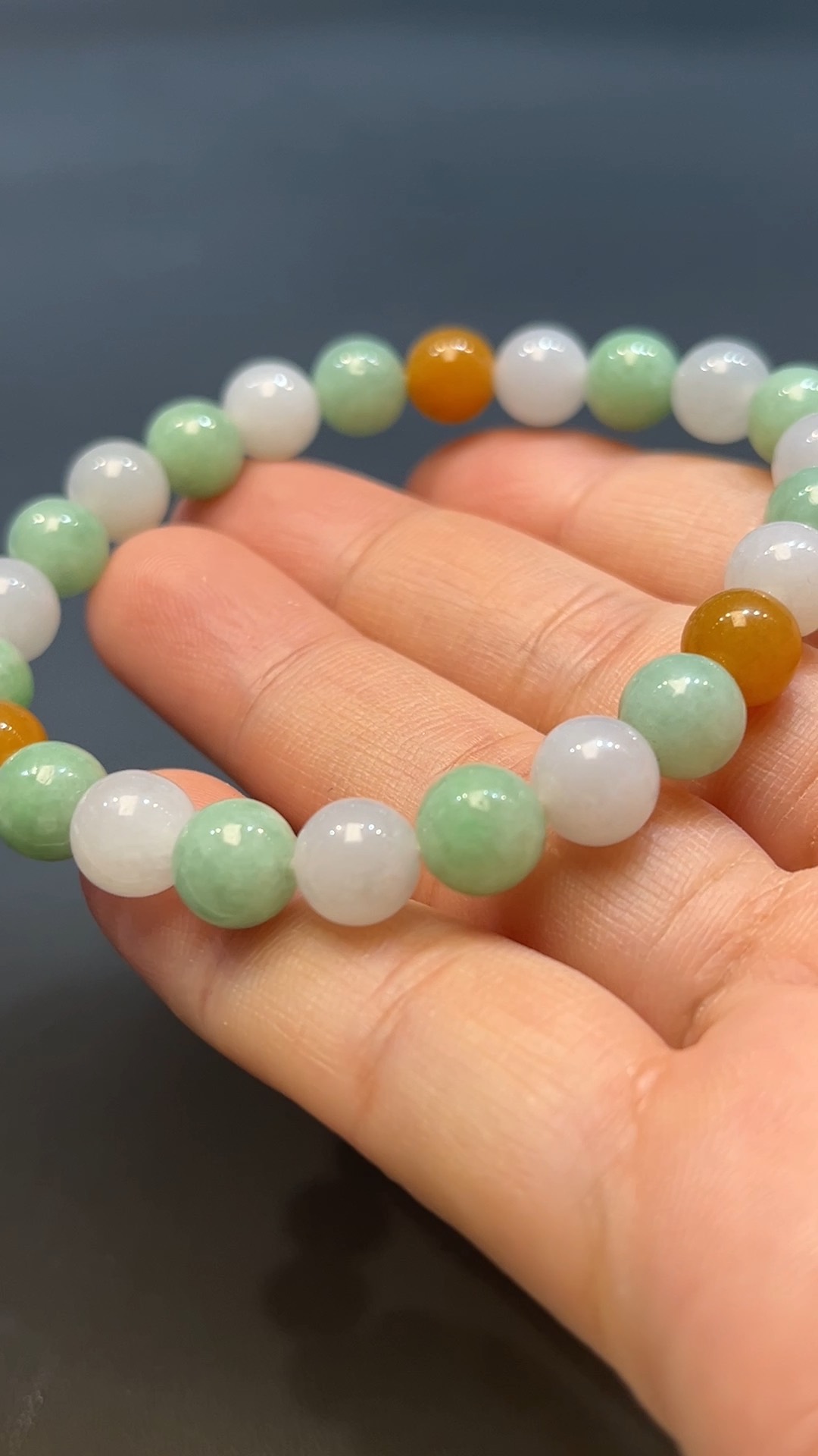 天然A級翡翠 五色呈祥|翡翠玉器圓珠手串翡翠 直播#264 5 天然A級翡翠 五色呈祥|翡翠玉器圓珠手串翡翠 直播#264 - Image 5