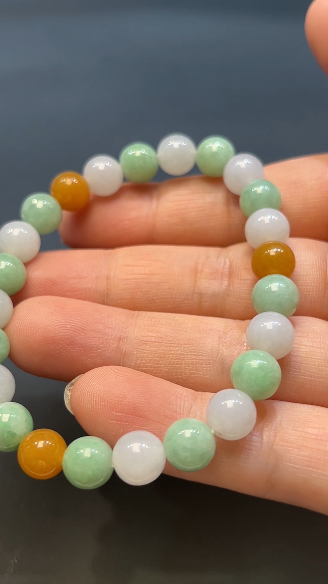 天然A級翡翠 五色呈祥|翡翠玉器圓珠手串翡翠 直播#264 6 天然A級翡翠 五色呈祥|翡翠玉器圓珠手串翡翠 直播#264 - Image 6