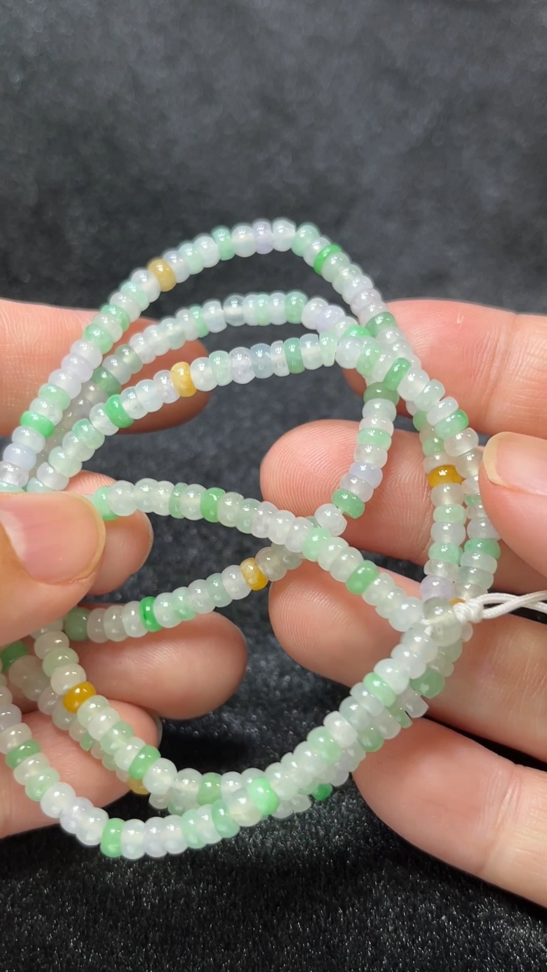 天然A級翡翠 多彩盈財|算盤珠項鏈 翡翠直播#266 2 天然A級翡翠 多彩盈財|算盤珠項鏈 翡翠直播#266 - Image 2