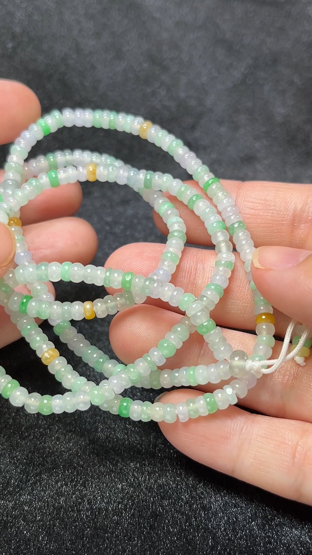 天然A級翡翠 多彩盈財|算盤珠項鏈 翡翠直播#266 3 天然A級翡翠 多彩盈財|算盤珠項鏈 翡翠直播#266 - Image 3