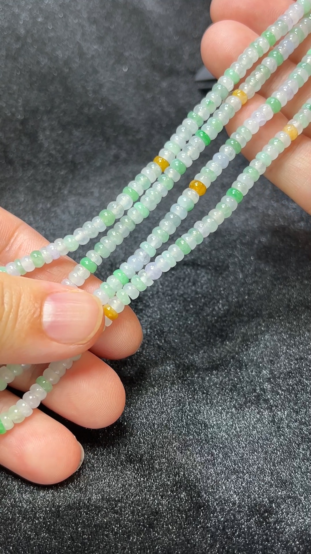 天然A級翡翠 多彩盈財|算盤珠項鏈 翡翠直播#266 6 天然A級翡翠 多彩盈財|算盤珠項鏈 翡翠直播#266 - Image 6