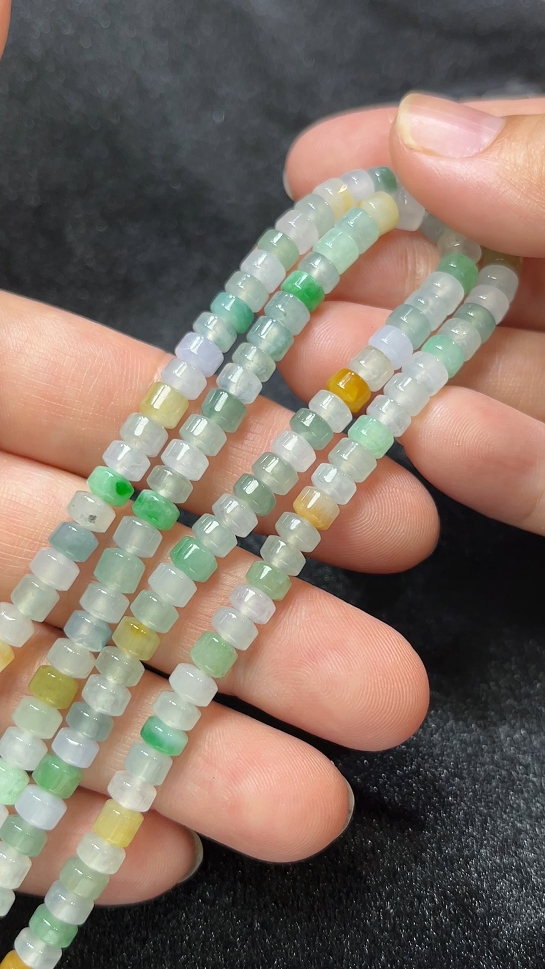 天然A級翡翠 元氣色系|巴胺桶珠項鏈 翡翠直播#267 3 天然A級翡翠 元氣色系|巴胺桶珠項鏈 翡翠直播#267 - Image 3