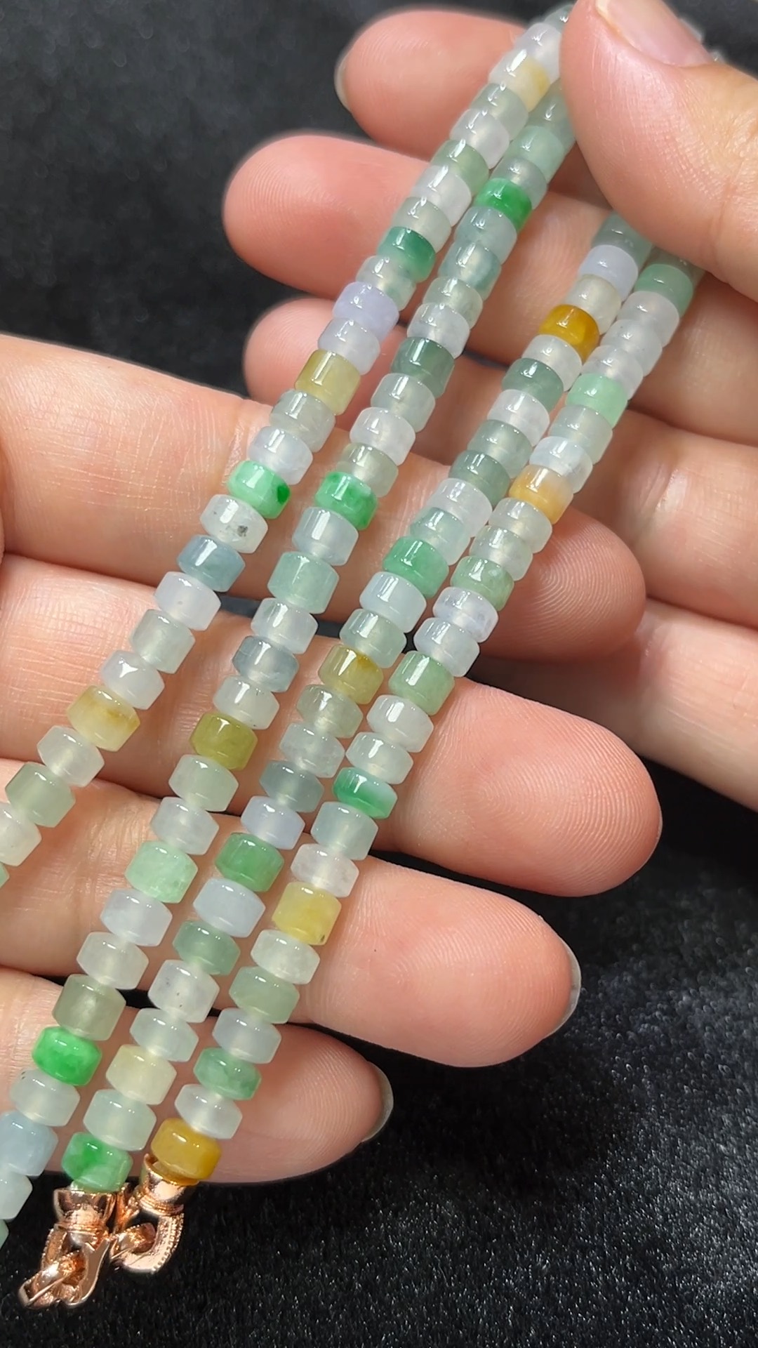 天然A級翡翠 元氣色系|巴胺桶珠項鏈 翡翠直播#267 4 天然A級翡翠 元氣色系|巴胺桶珠項鏈 翡翠直播#267 - Image 4