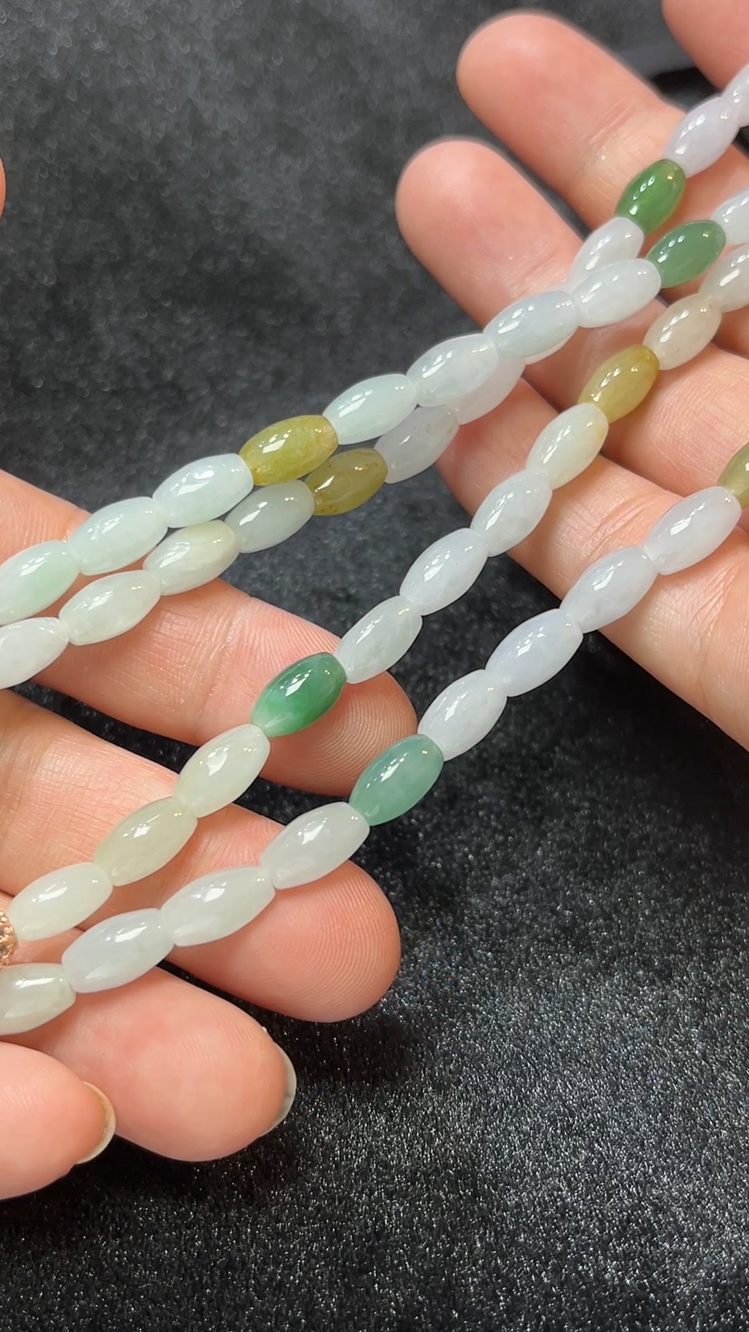 天然A級翡翠 五穀豐盈|天然A貨翡翠米形桶珠項鏈 翡翠直播#270 6 天然A級翡翠 五穀豐盈|天然A貨翡翠米形桶珠項鏈 翡翠直播#270 - Image 6