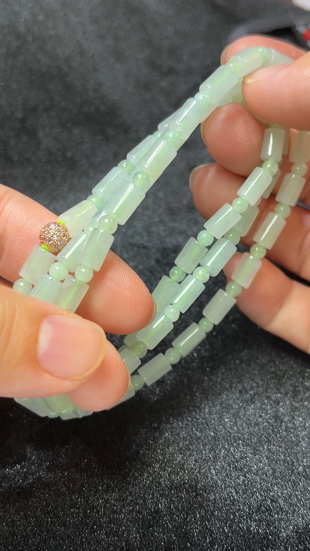 天然A級翡翠 長短有序|天然A貨翡翠桶珠圓珠設計款 翡翠直播#271 2 天然A級翡翠 長短有序|天然A貨翡翠桶珠圓珠設計款 翡翠直播#271 - Image 2