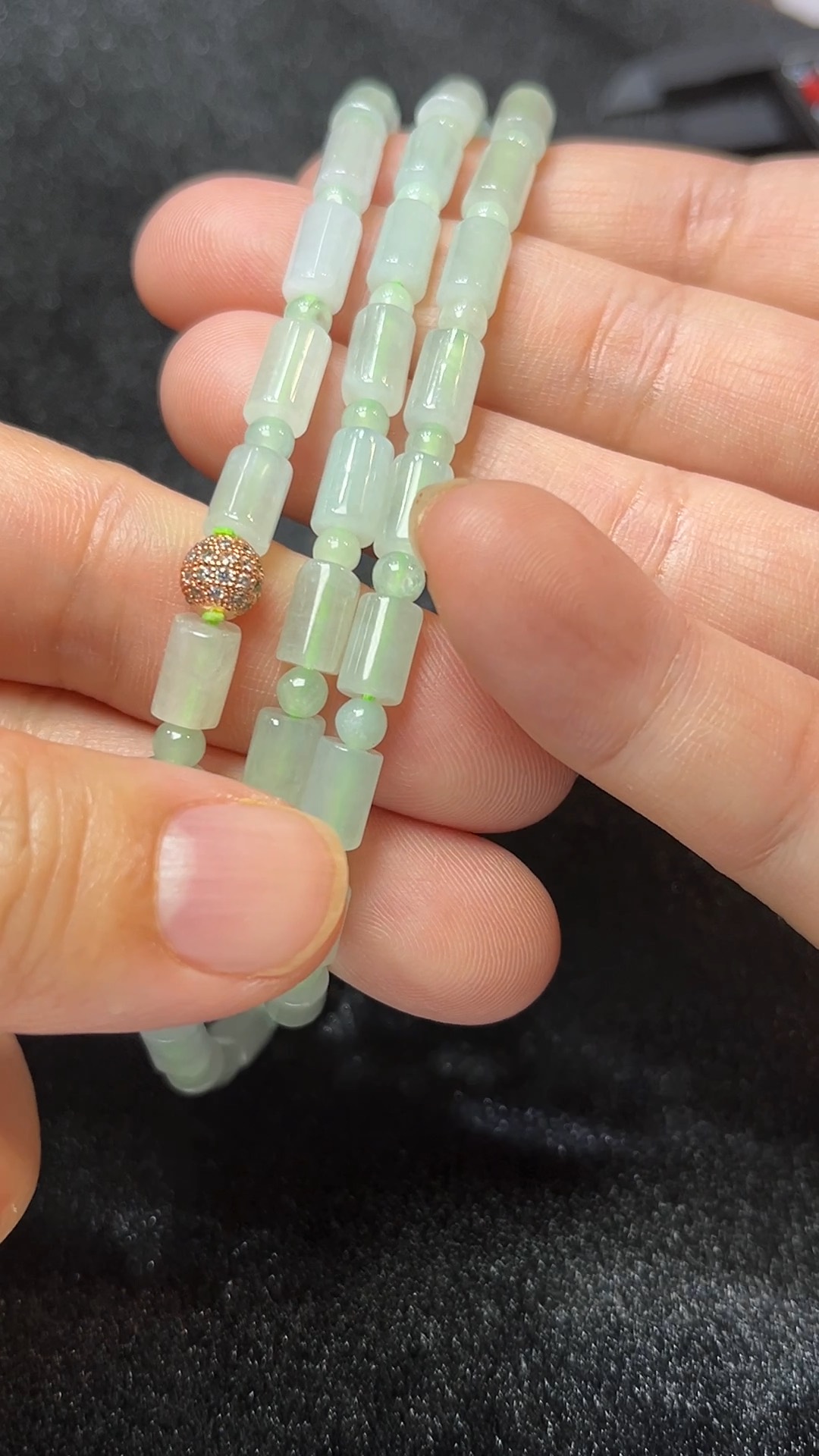 天然A級翡翠 長短有序|天然A貨翡翠桶珠圓珠設計款 翡翠直播#271 5 天然A級翡翠 長短有序|天然A貨翡翠桶珠圓珠設計款 翡翠直播#271 - Image 5
