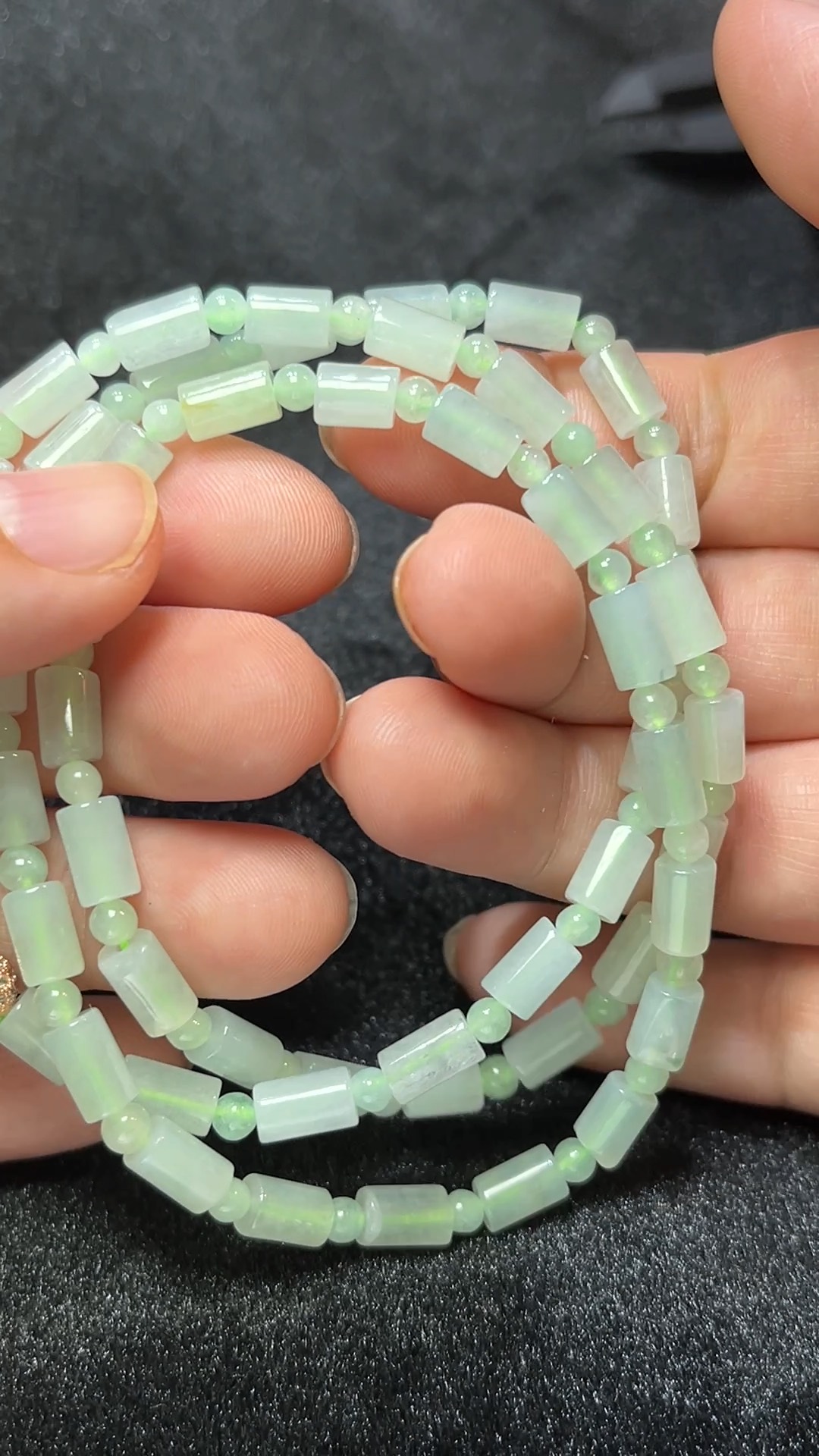 天然A級翡翠 長短有序|天然A貨翡翠桶珠圓珠設計款 翡翠直播#271 6 天然A級翡翠 長短有序|天然A貨翡翠桶珠圓珠設計款 翡翠直播#271 - Image 6