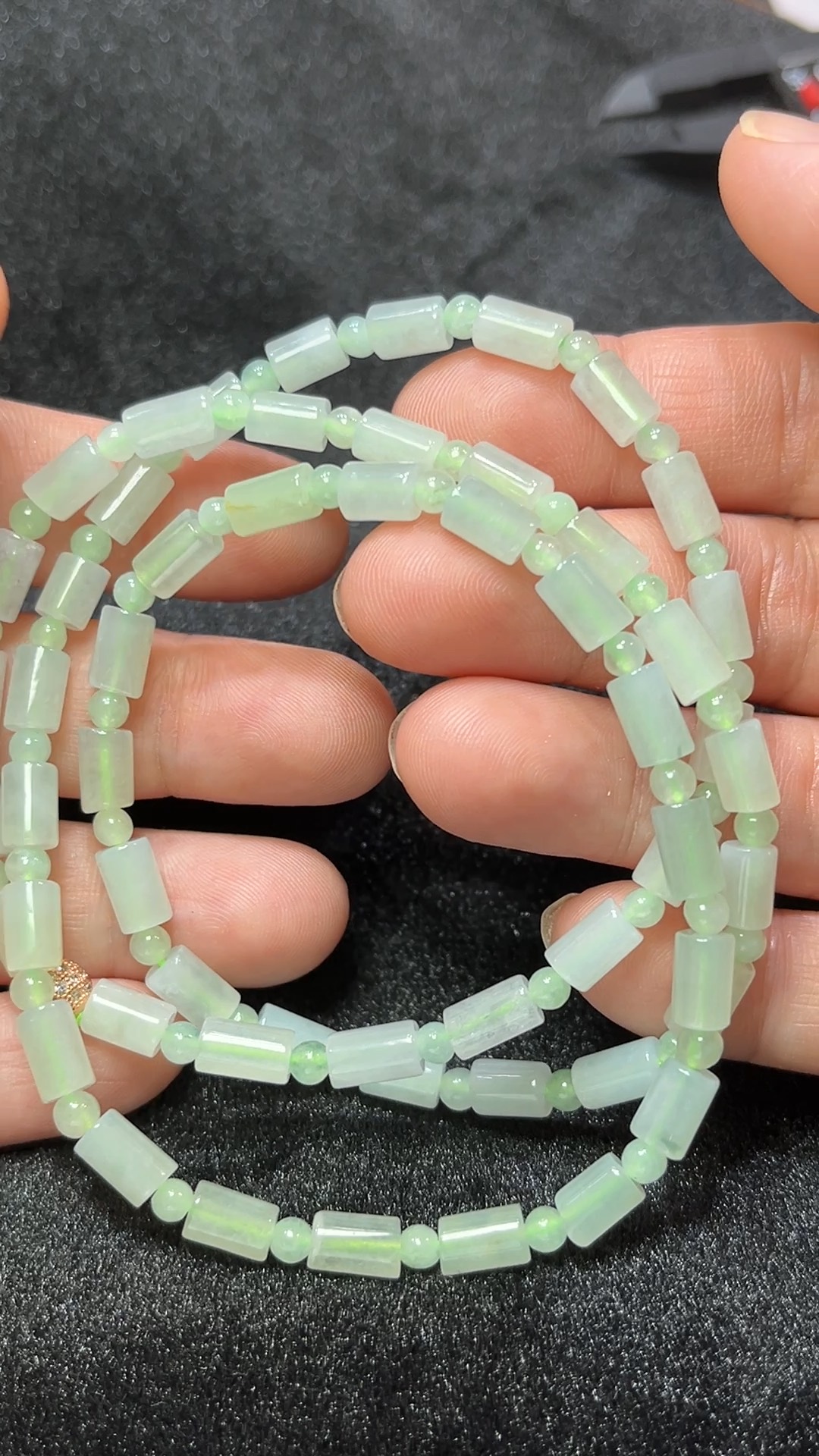 天然A級翡翠 長短有序|天然A貨翡翠桶珠圓珠設計款 翡翠直播#271 7 天然A級翡翠 長短有序|天然A貨翡翠桶珠圓珠設計款 翡翠直播#271 - Image 7