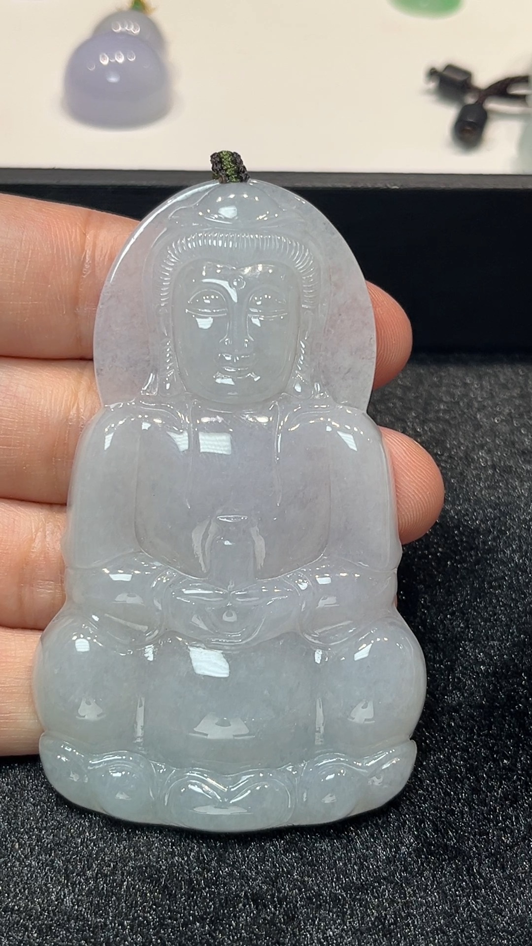 佛光護體|天然A級翡翠特大觀音吊墜 #279 1 佛光護體|天然A級翡翠特大觀音吊墜 #279