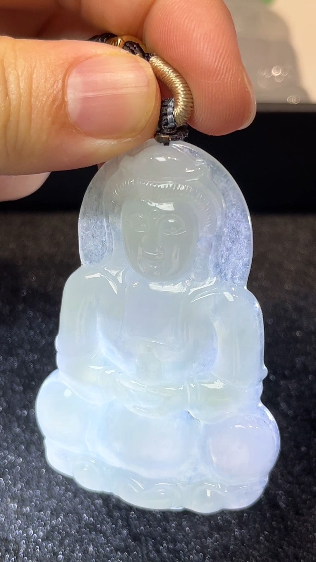 佛光護體|天然A級翡翠特大觀音吊墜 #279 7 佛光護體|天然A級翡翠特大觀音吊墜 #279 - Image 7