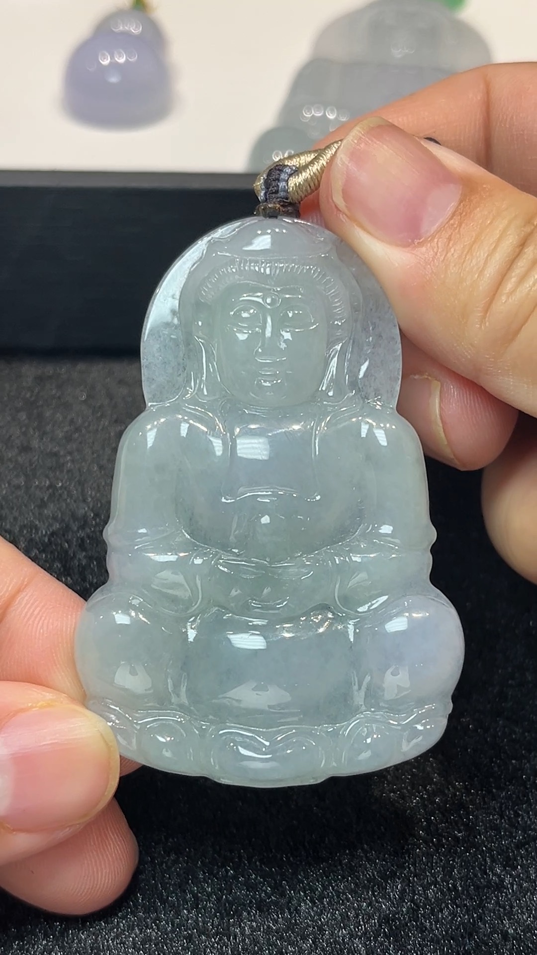 觀音護佑|天然A級翡翠正裝觀音吊墜 #280 1 觀音護佑|天然A級翡翠正裝觀音吊墜 #280