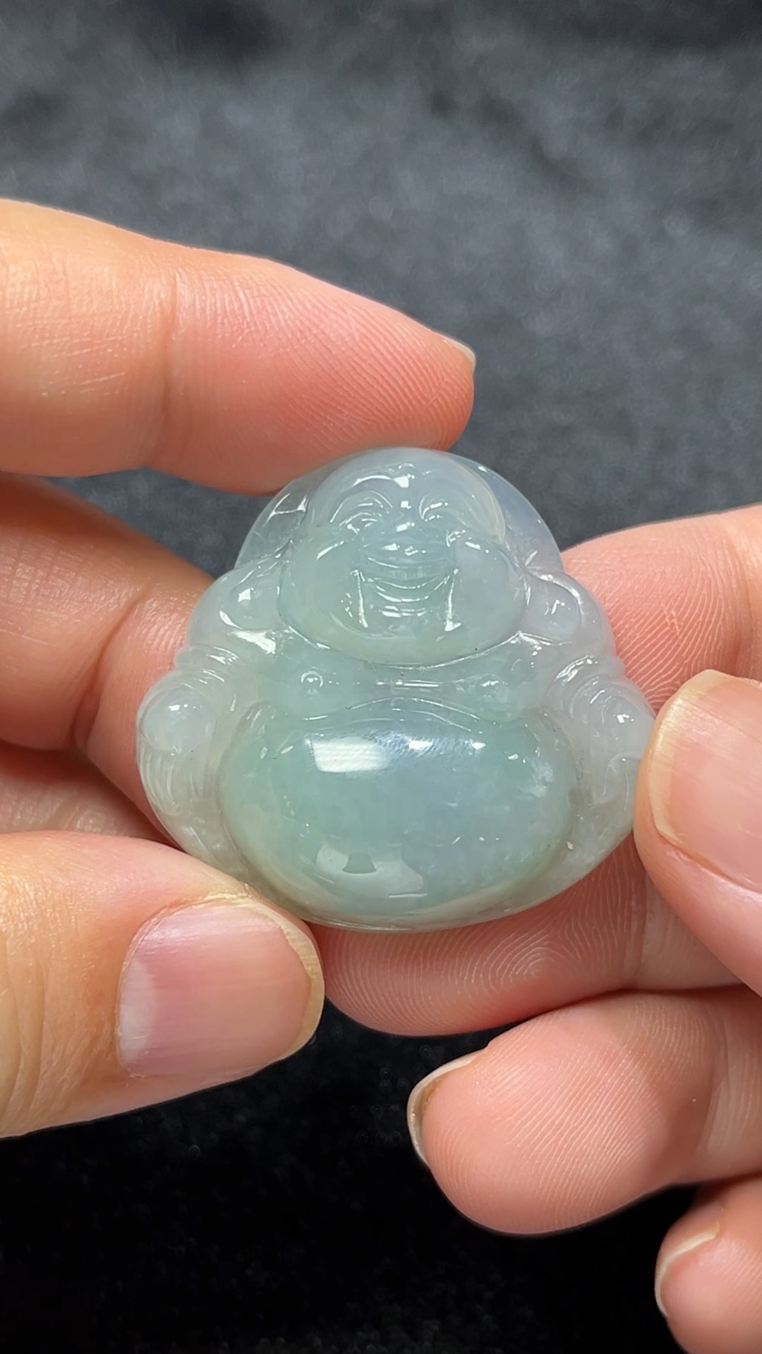 笑口常開|天然A級翡翠佛公吊墜 翡翠直播#290 5 笑口常開|天然A級翡翠佛公吊墜 翡翠直播#290 - Image 5