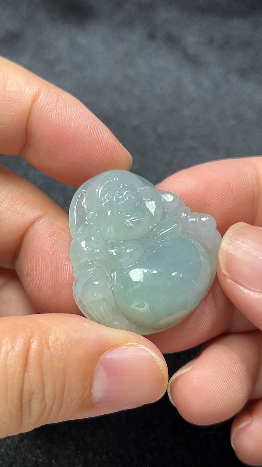 笑口常開|天然A級翡翠佛公吊墜 翡翠直播#290 7 笑口常開|天然A級翡翠佛公吊墜 翡翠直播#290 - Image 7