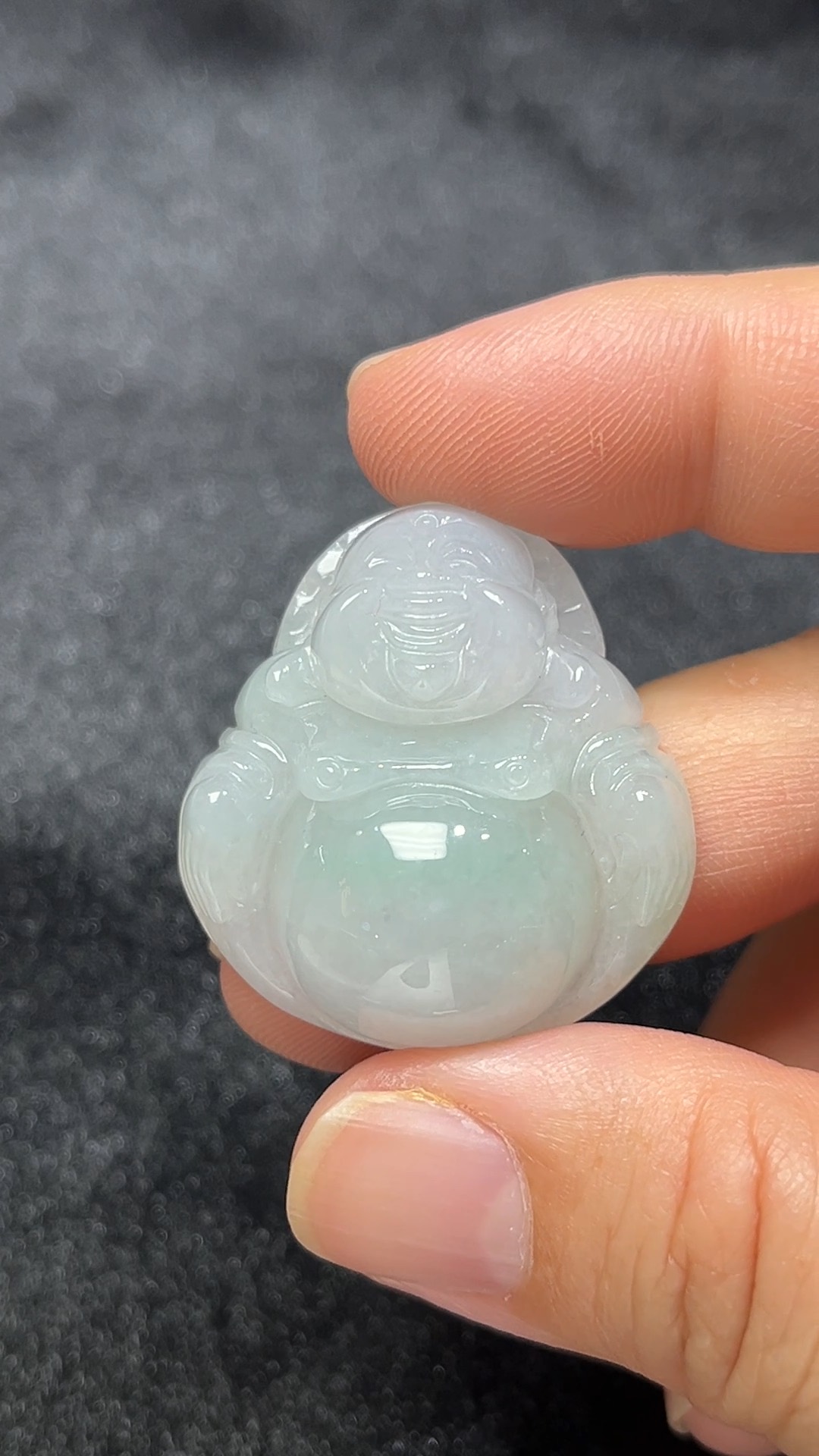 笑納百福|天然A級翡翠佛公吊墜 翡翠直播#291 3 笑納百福|天然A級翡翠佛公吊墜 翡翠直播#291 - Image 3