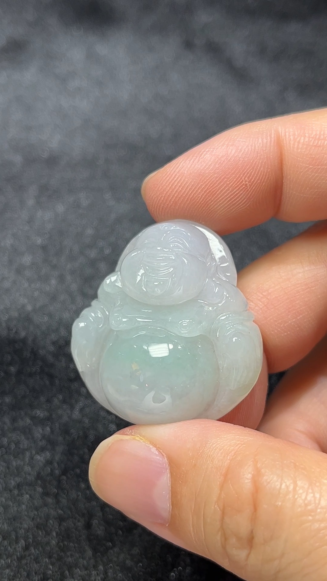 笑納百福|天然A級翡翠佛公吊墜 翡翠直播#291 5 笑納百福|天然A級翡翠佛公吊墜 翡翠直播#291 - Image 5