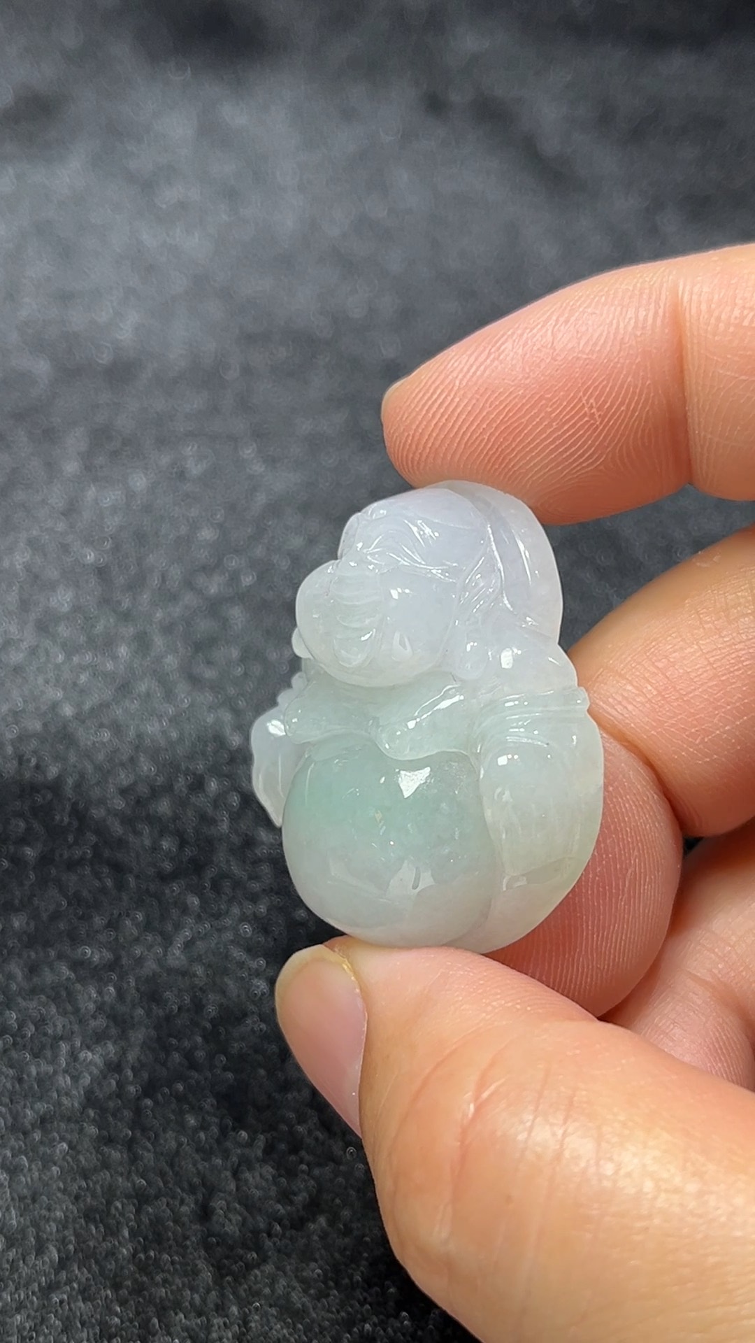 笑納百福|天然A級翡翠佛公吊墜 翡翠直播#291 6 笑納百福|天然A級翡翠佛公吊墜 翡翠直播#291 - Image 6