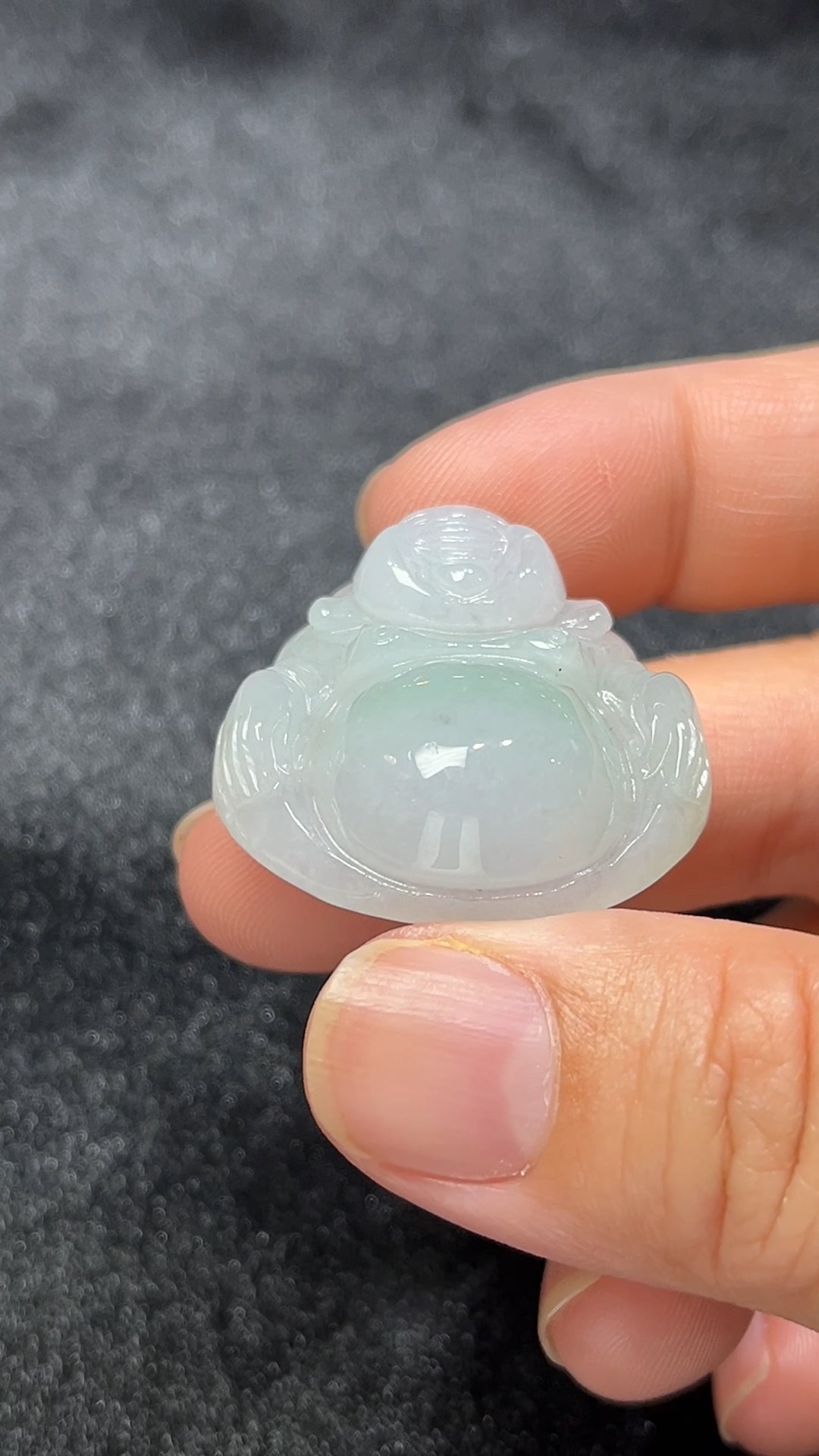 笑納百福|天然A級翡翠佛公吊墜 翡翠直播#291 7 笑納百福|天然A級翡翠佛公吊墜 翡翠直播#291 - Image 7