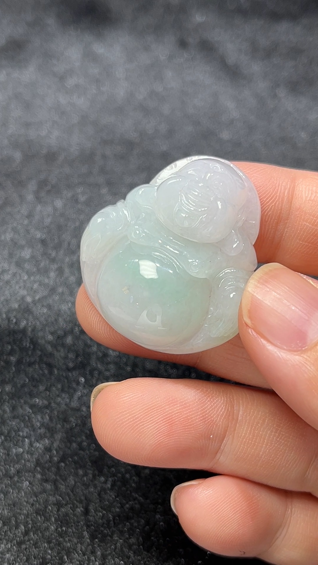 笑納百福|天然A級翡翠佛公吊墜 翡翠直播#291 10 笑納百福|天然A級翡翠佛公吊墜 翡翠直播#291 - Image 10