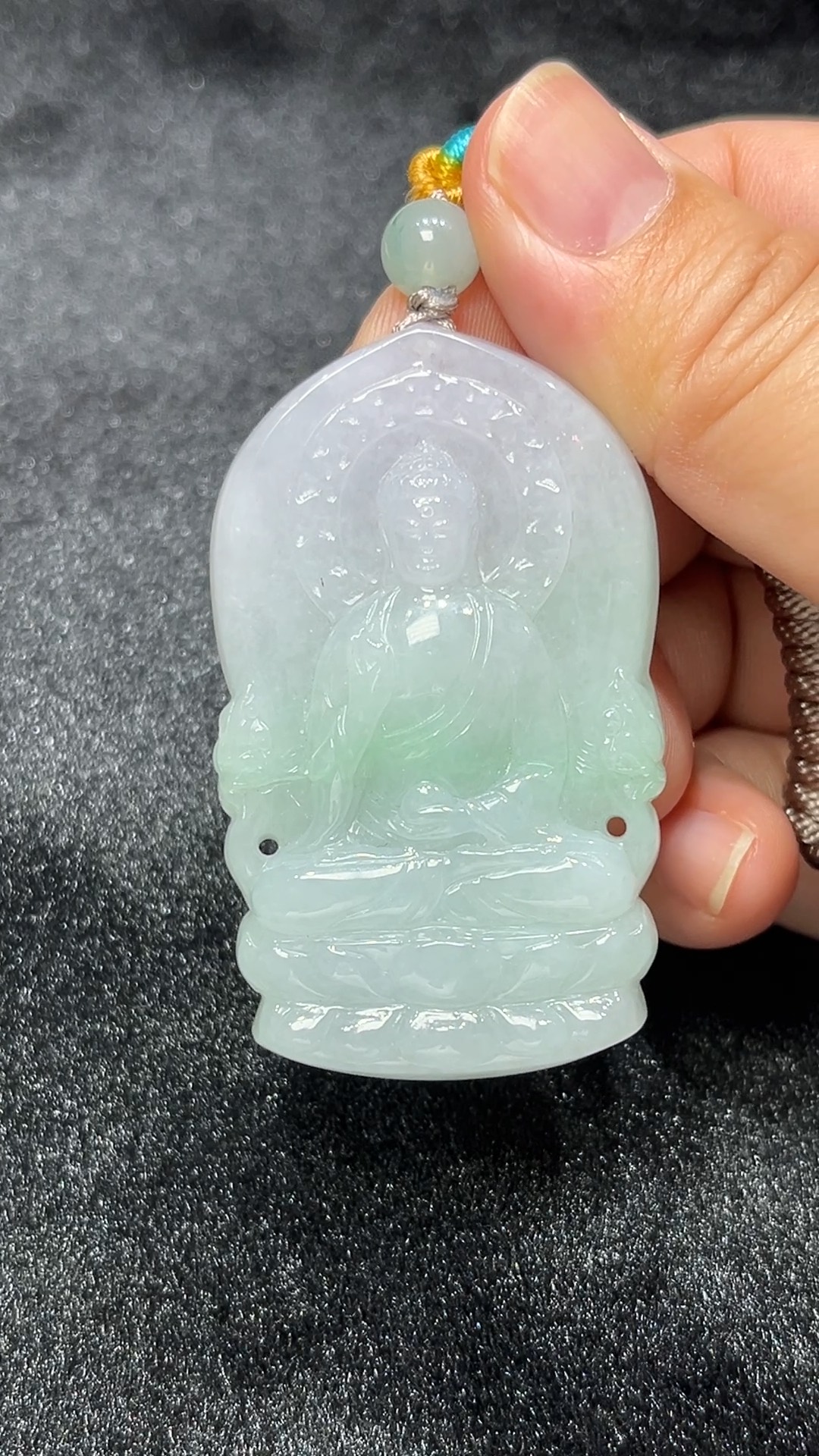 春光佛慧|天然A級春彩翡翠大日如來吊墜 翡翠直播#293 1 春光佛慧|天然A級春彩翡翠大日如來吊墜 翡翠直播#294
