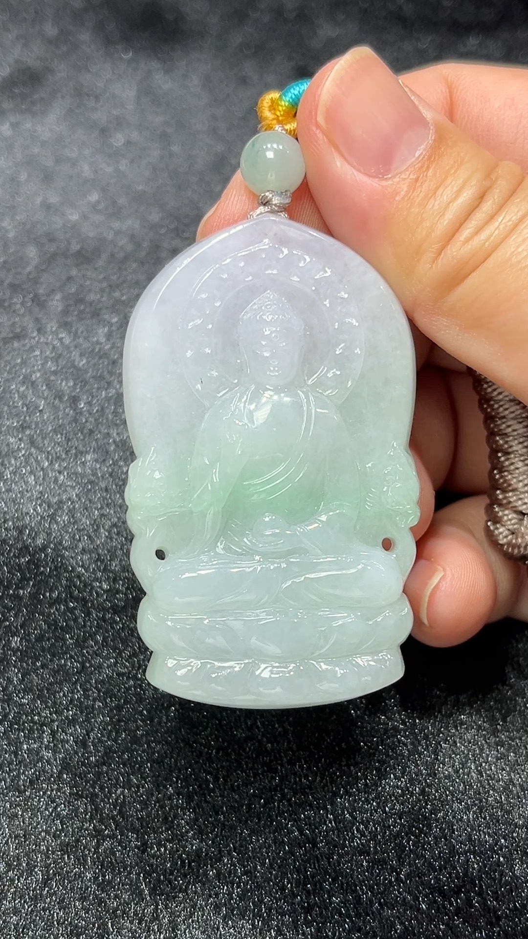 春光佛慧|天然A級春彩翡翠大日如來吊墜 翡翠直播#293 3 春光佛慧|天然A級春彩翡翠大日如來吊墜 翡翠直播#293 - Image 3