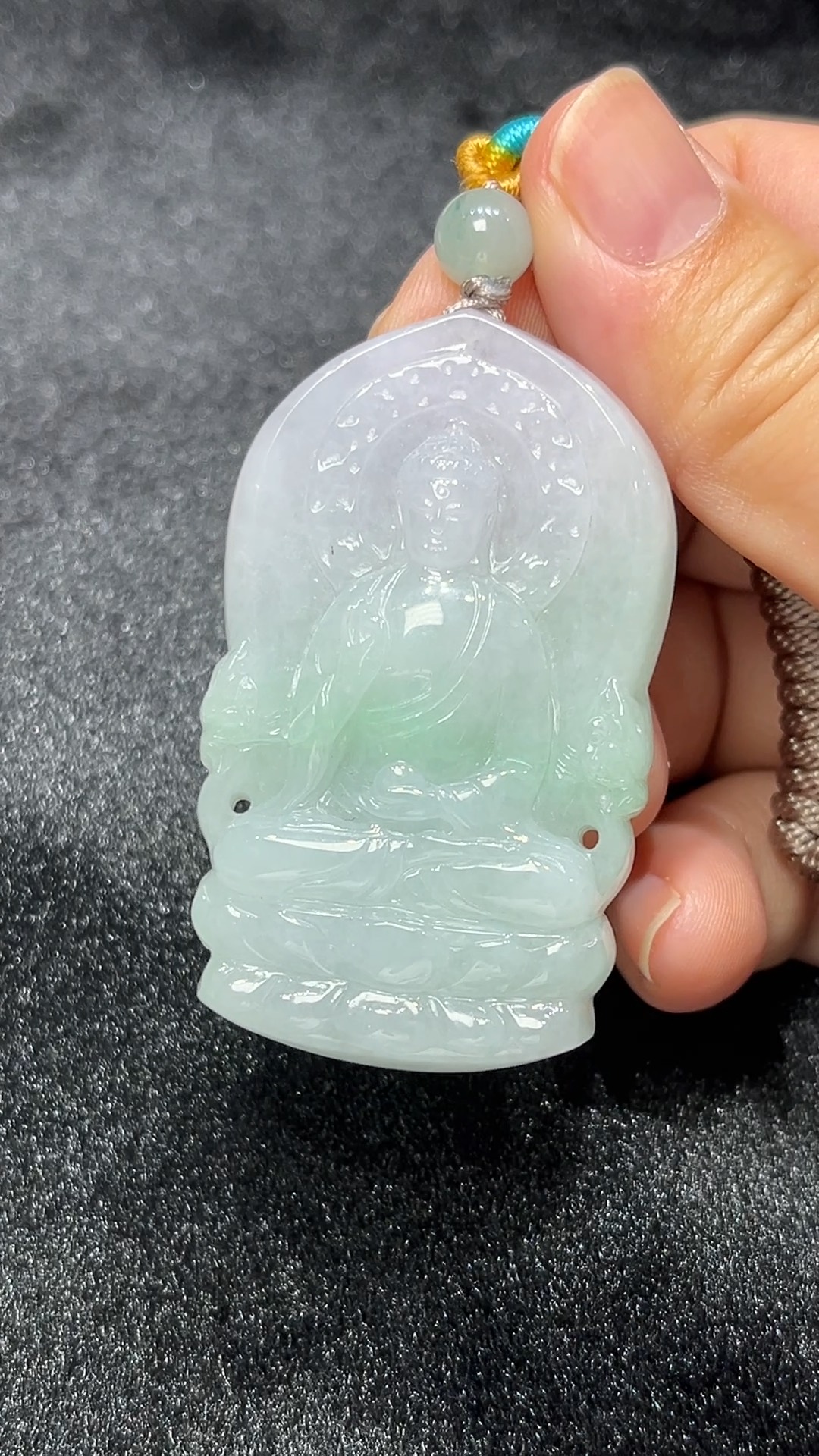 春光佛慧|天然A級春彩翡翠大日如來吊墜 翡翠直播#293 4 春光佛慧|天然A級春彩翡翠大日如來吊墜 翡翠直播#293 - Image 4