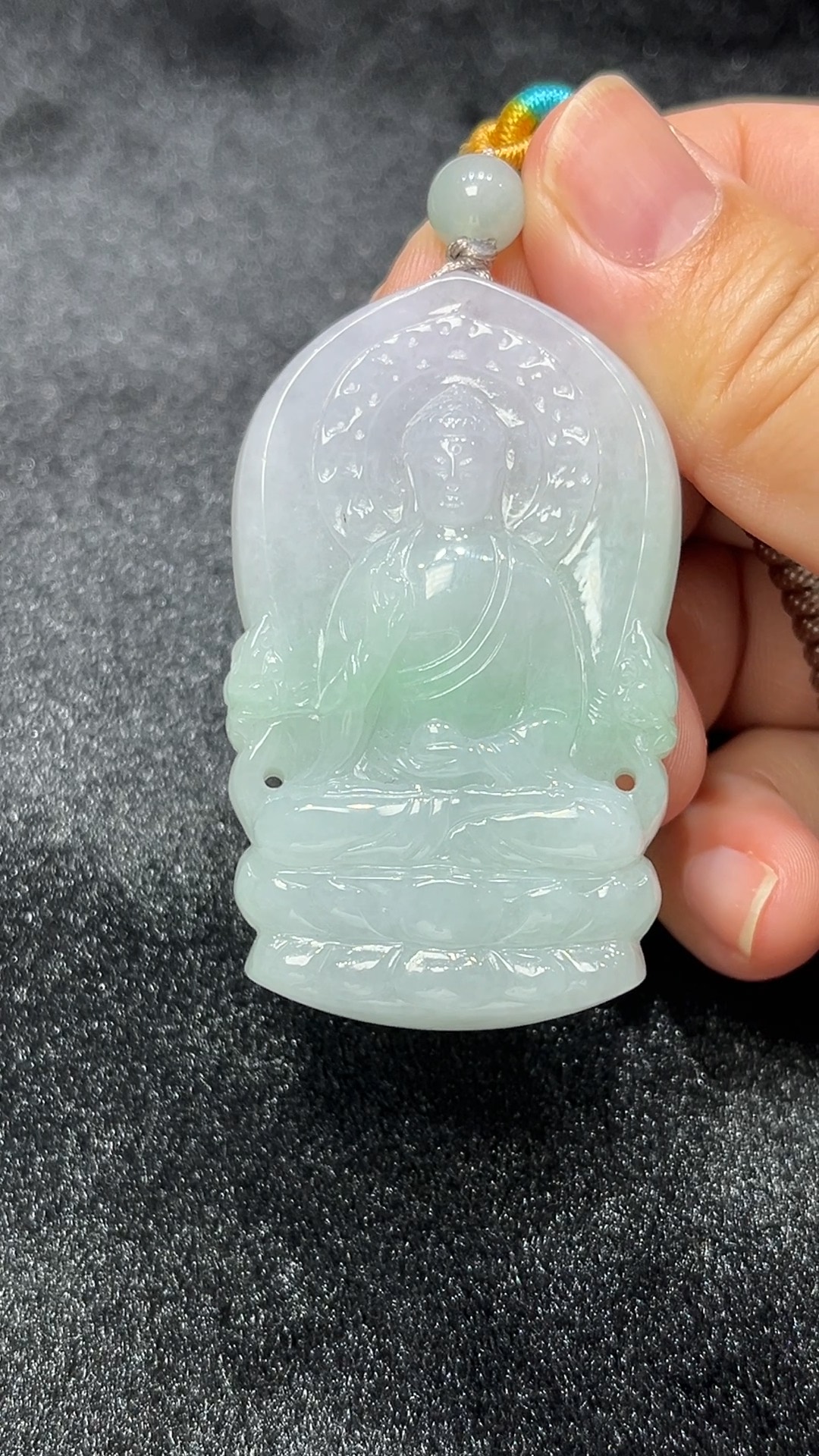 春光佛慧|天然A級春彩翡翠大日如來吊墜 翡翠直播#293 10 春光佛慧|天然A級春彩翡翠大日如來吊墜 翡翠直播#293 - Image 10