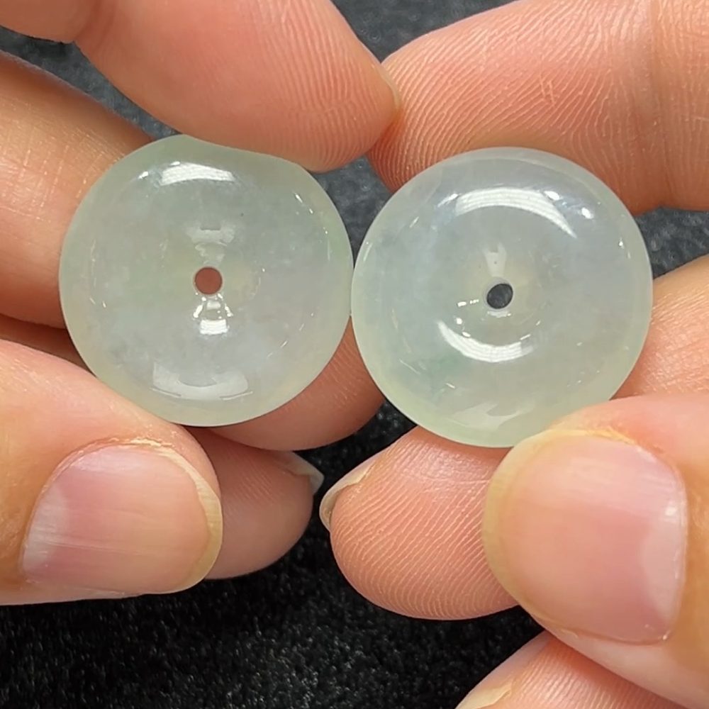 寶寶守護扣｜天然A級翡翠平安扣吊墜（童款）#翡翠直播307