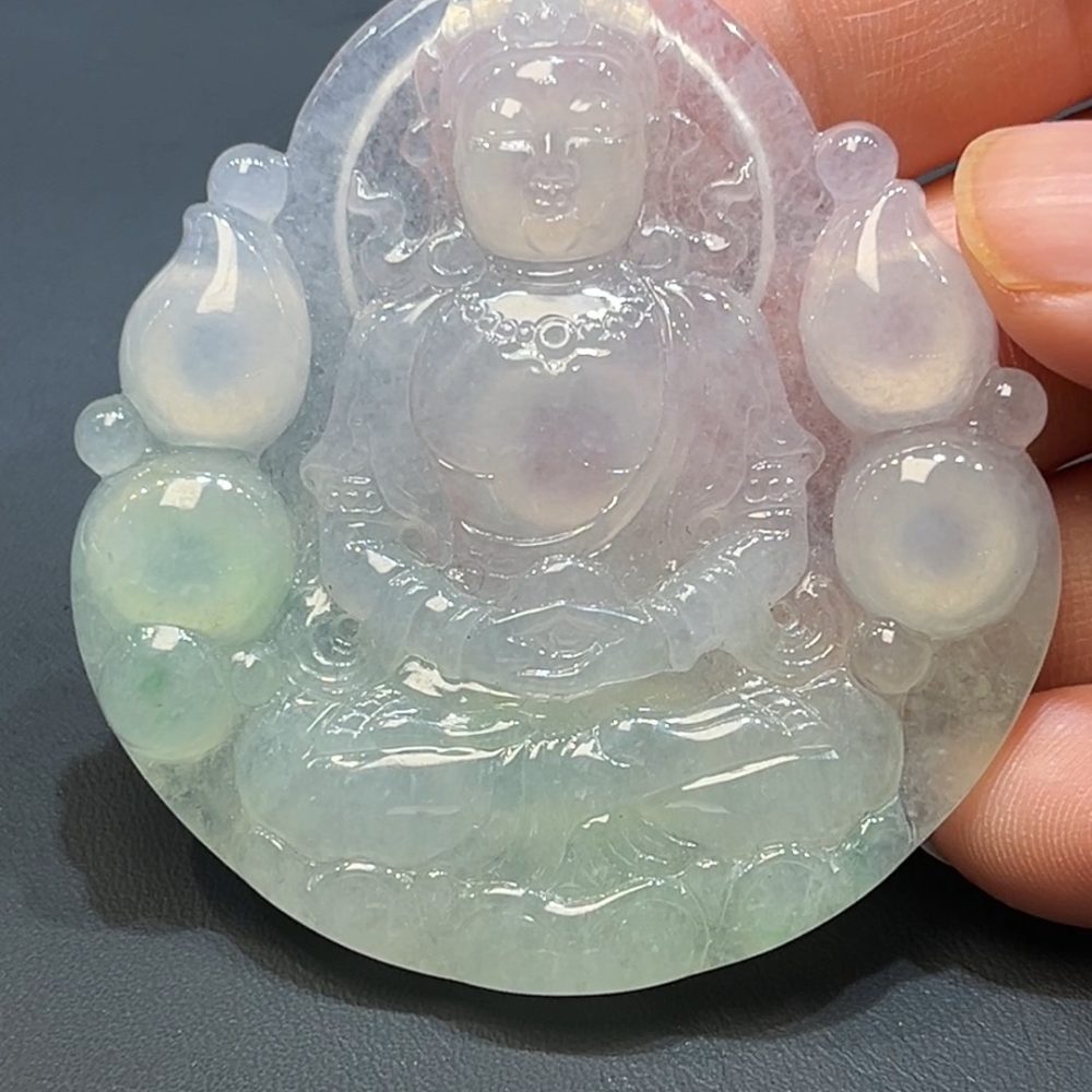 翡翠直播商品#235-翡翠觀音吊墜