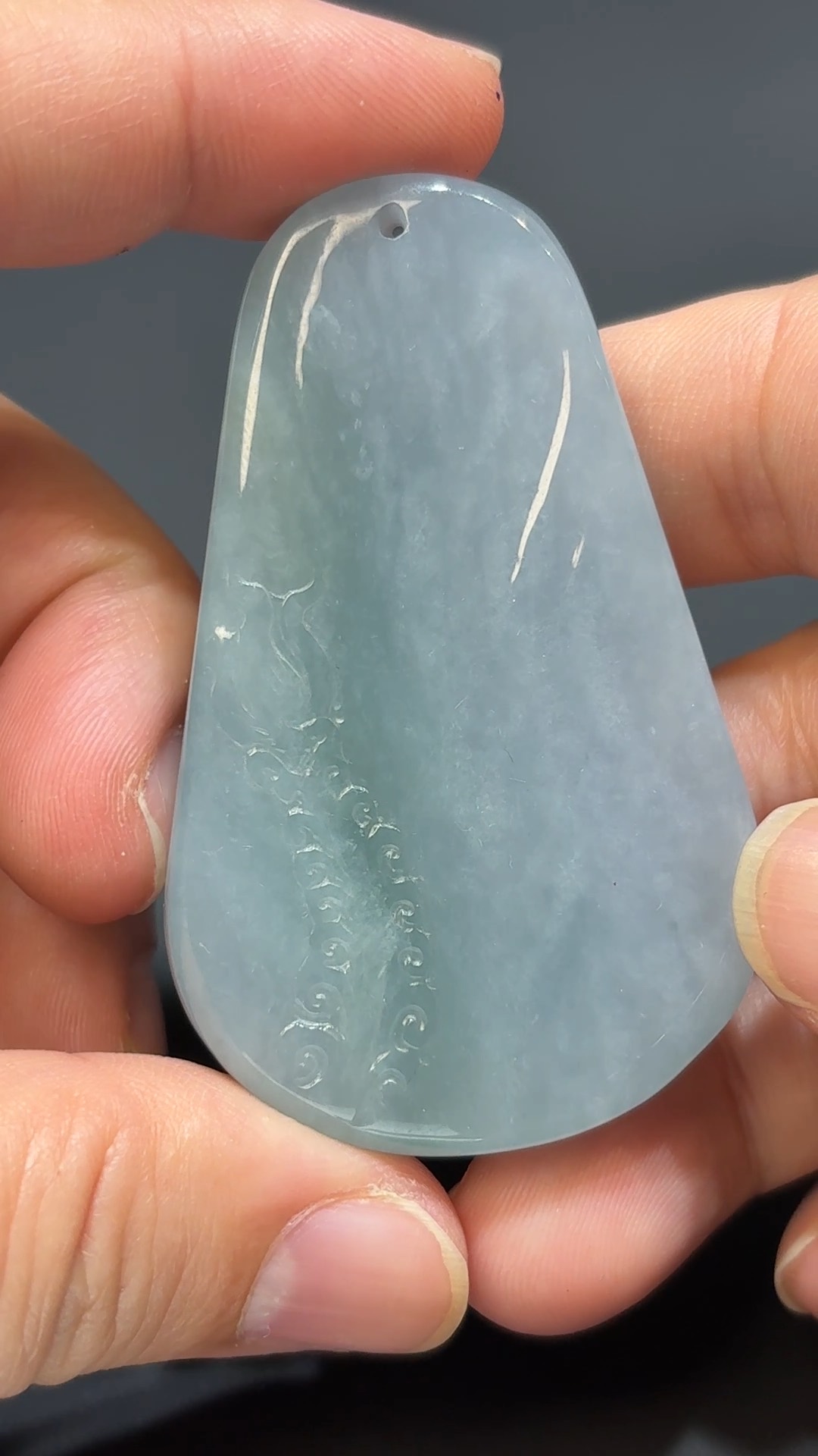 慧光紫韻|天然A級紫藍翡翠文殊菩薩吊墜 #312 8 慧光紫韻|天然A級紫藍翡翠文殊菩薩吊墜 #312 - Image 8